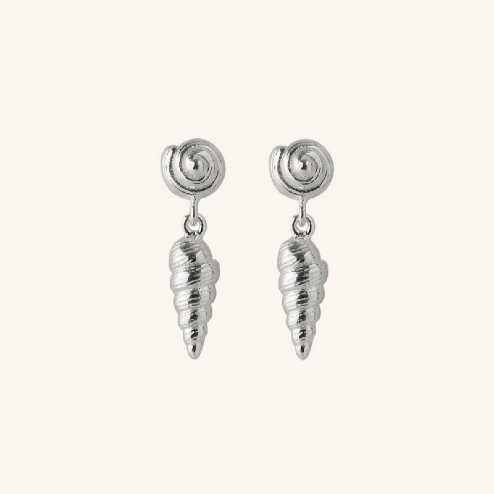 Cocoon Earrings In Silver By Pernille Corydon