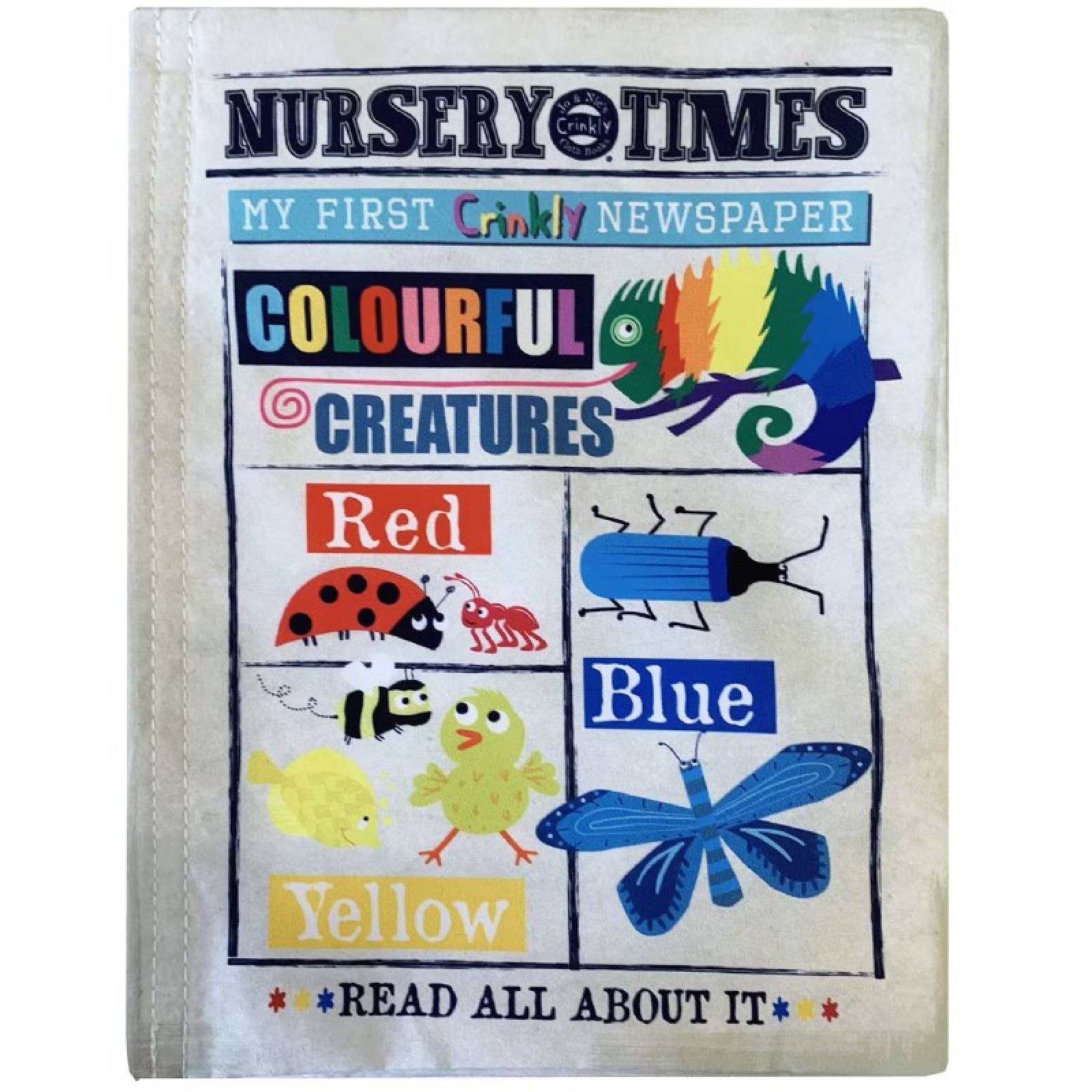 Colourful Creatures - Nursery Times Crinkly Newspaper Baby 0+
