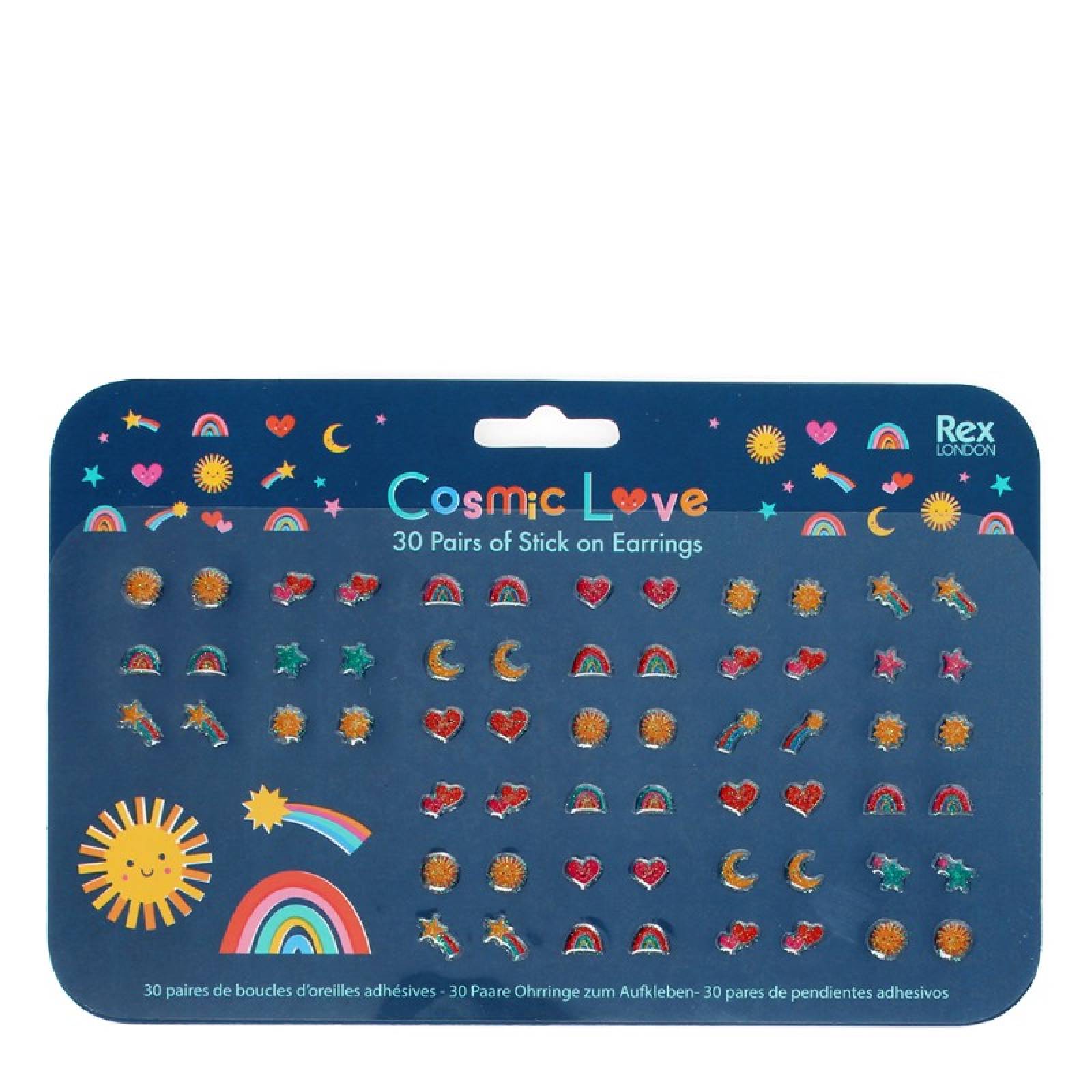 Cosmic Love Set Of Stick-On Earrings