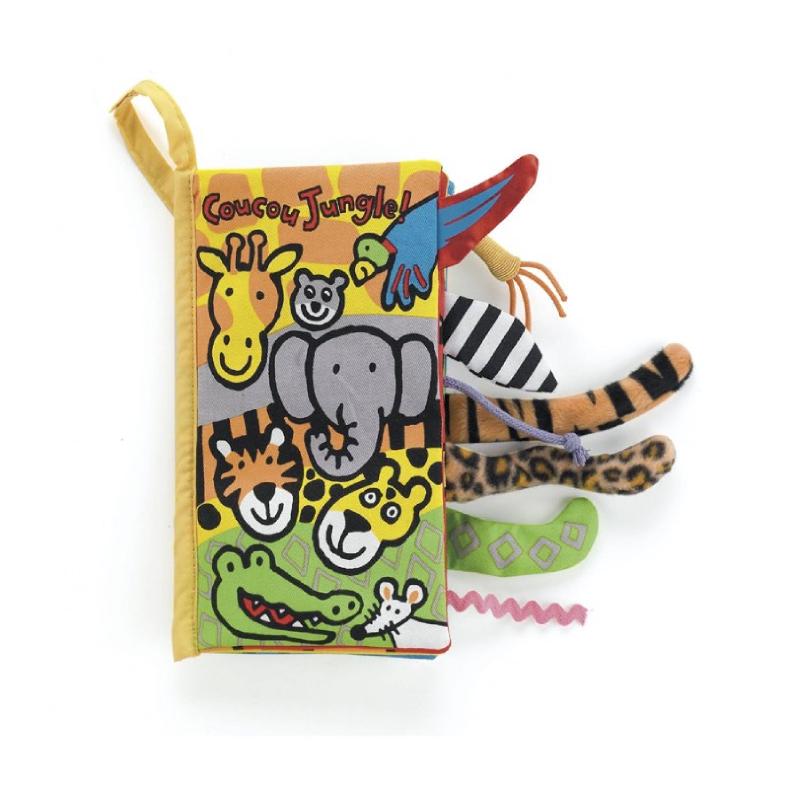 Coucou Jungle French Language Soft Fabric Book By Jellycat thumbnails