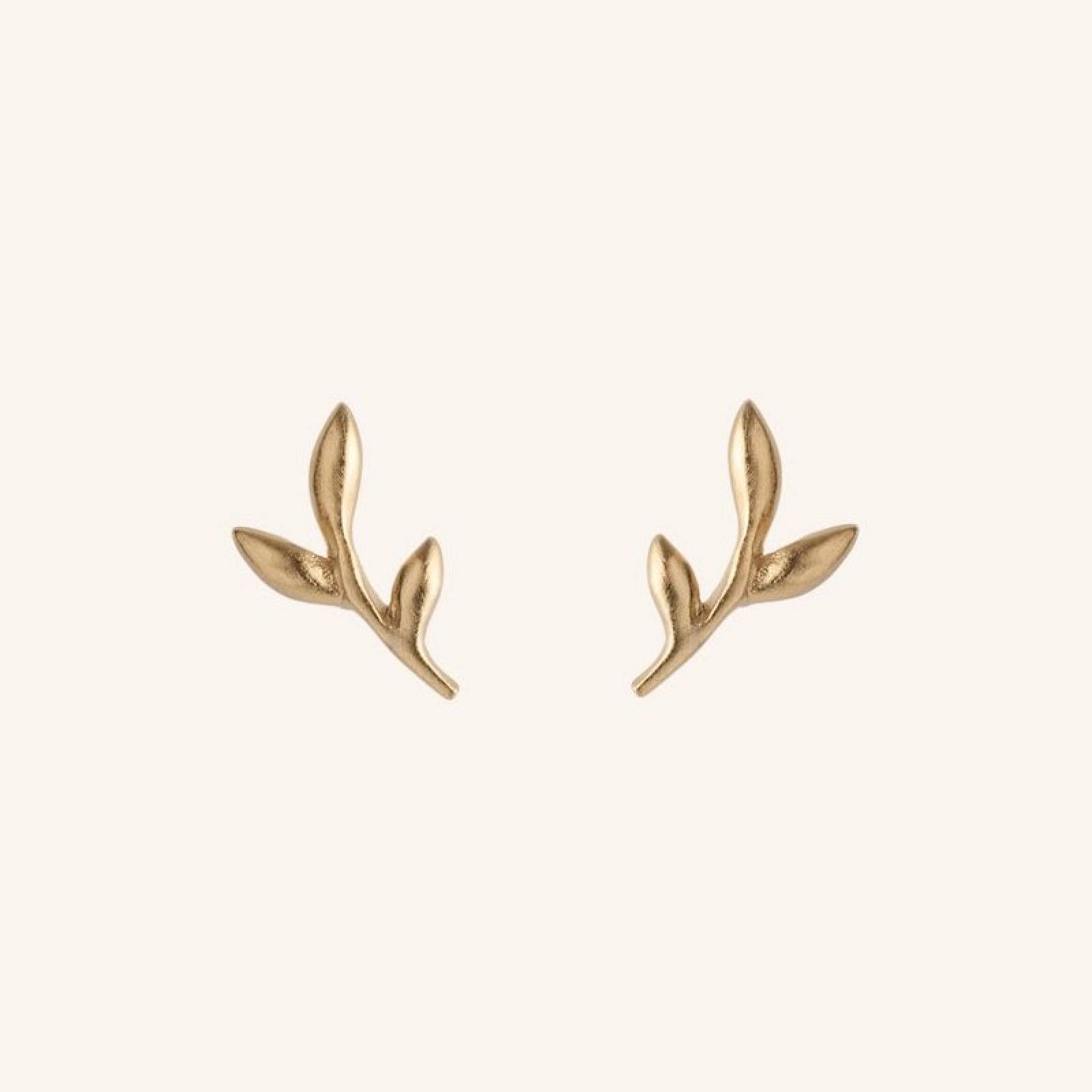 Crisp Earsticks Stud Earrings In Gold By Pernille Corydon