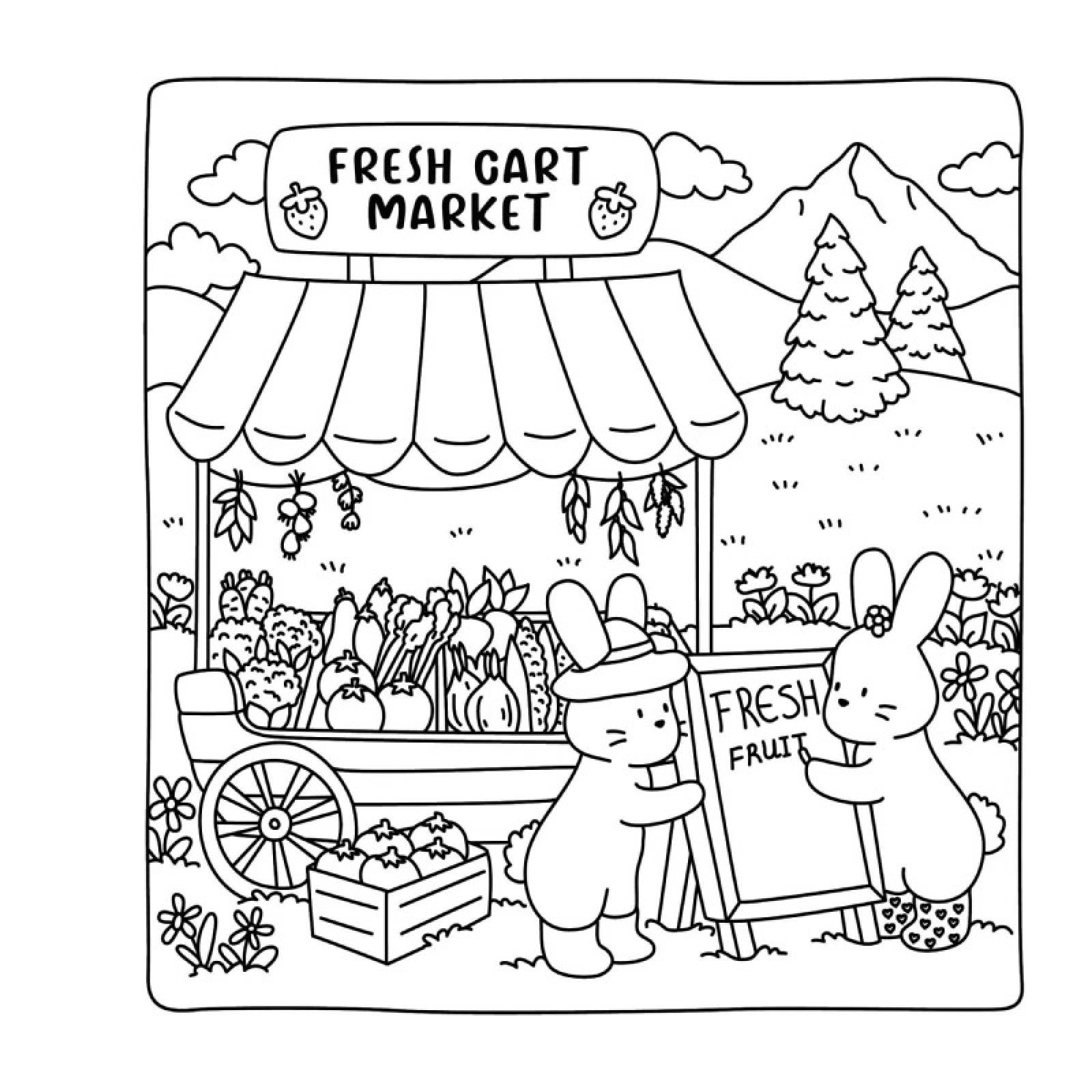 Cute Shop: Cute & Cozy Colouring Book thumbnails