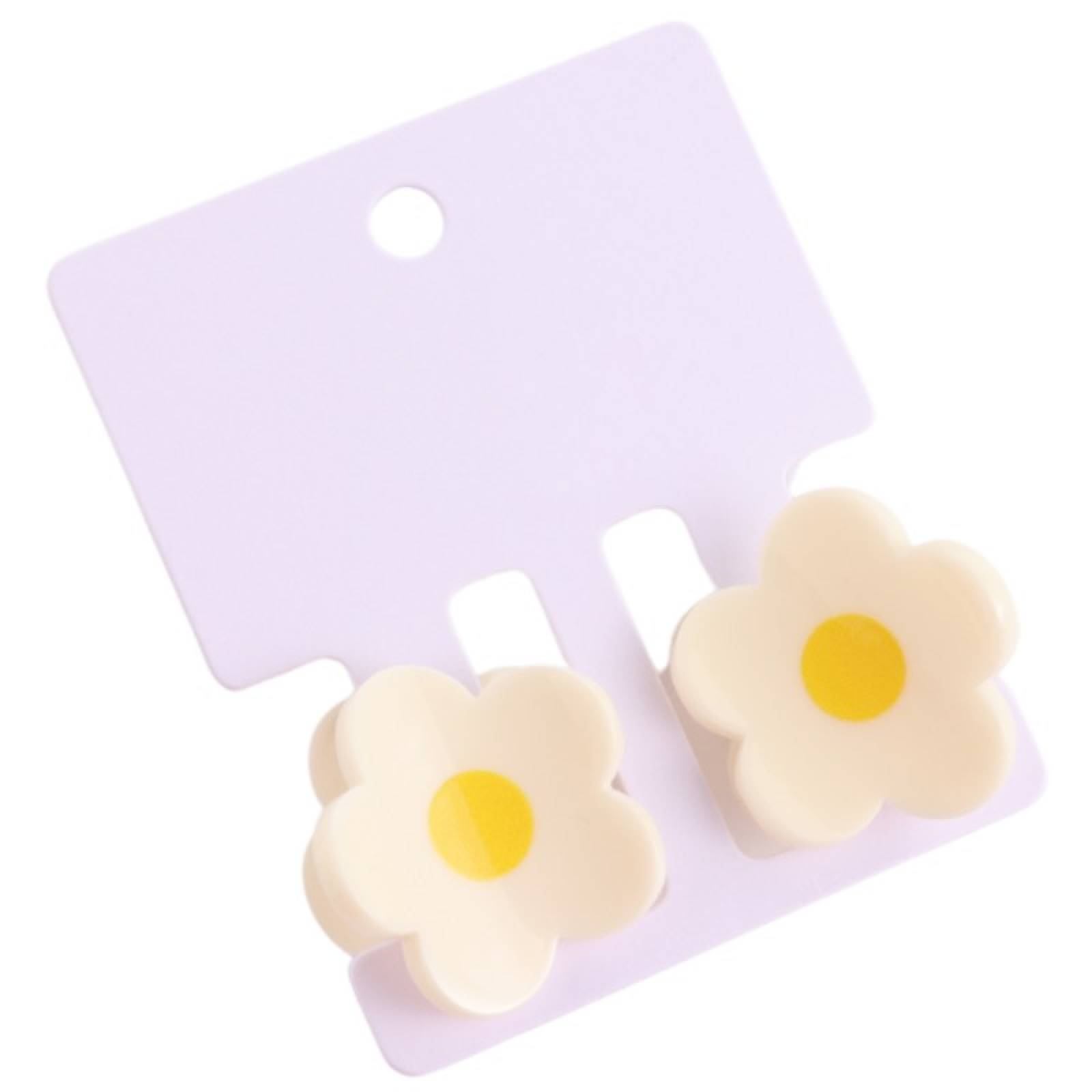 Daisy Flower - Pair Of Claw Hair Clips