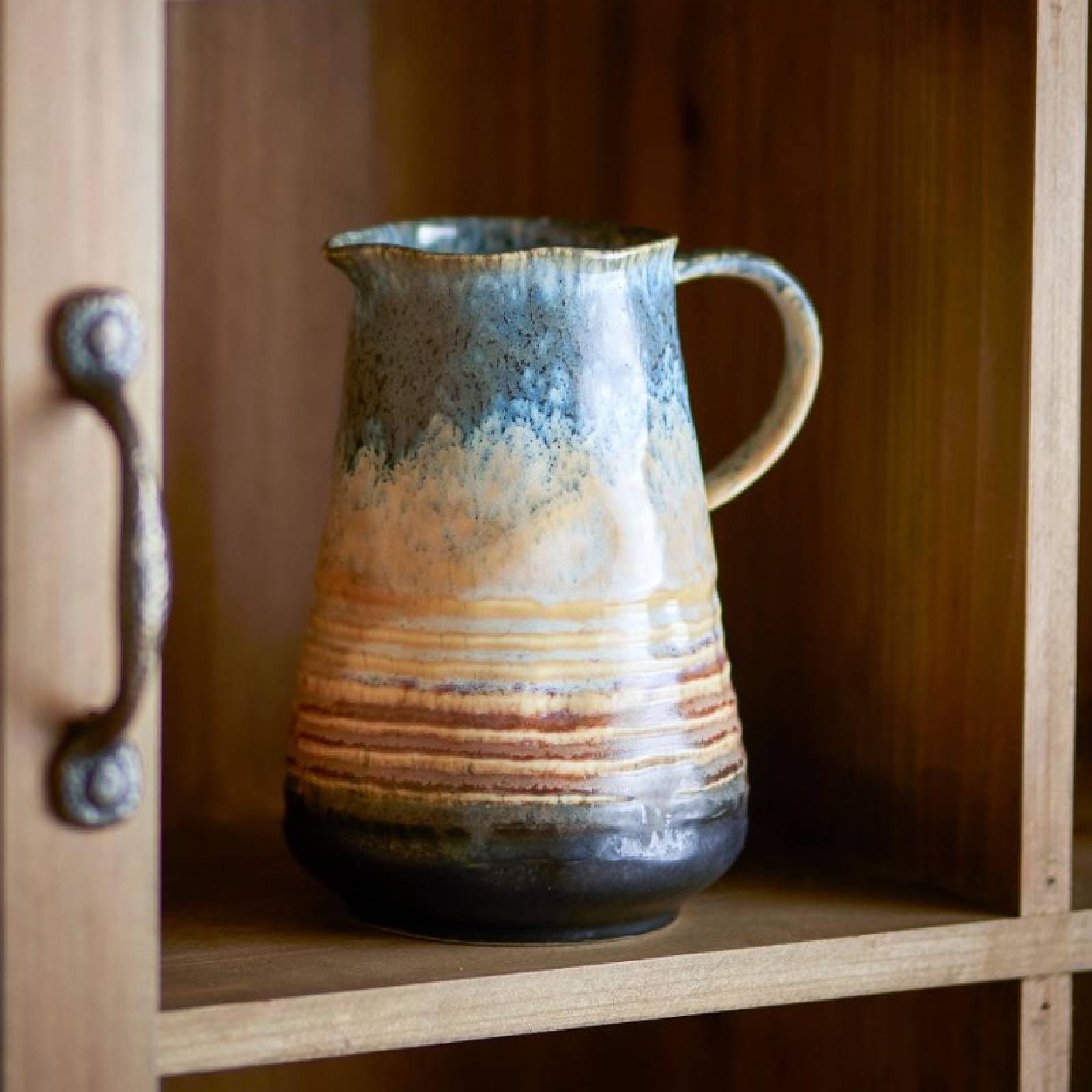 Dana Stoneware Jug In Blue thumbnails
