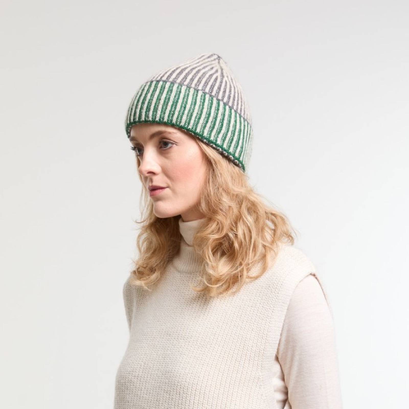 Dark Green Olly Wool Hat