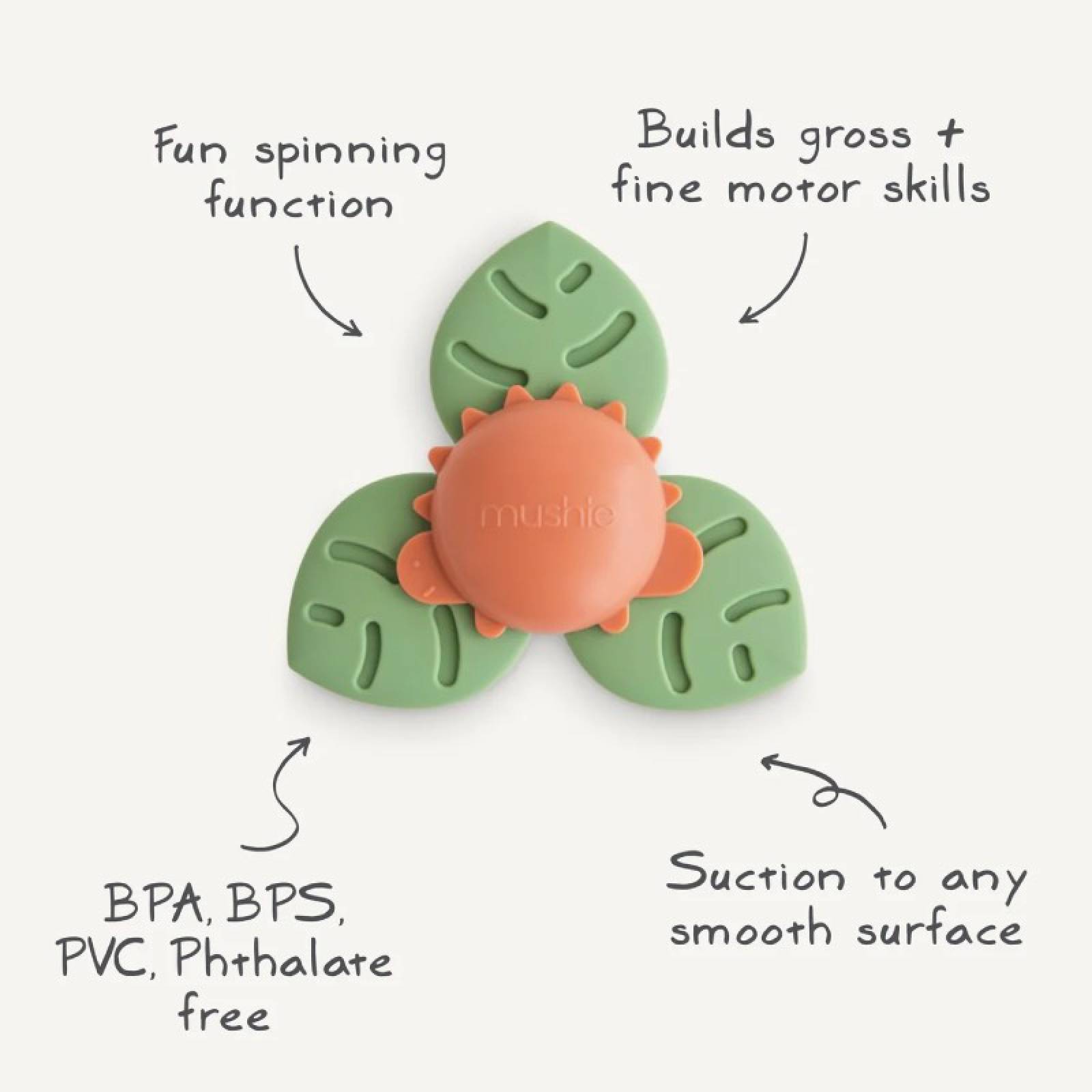 Dino Silicone Spinner Suction Toy 10m+ thumbnails