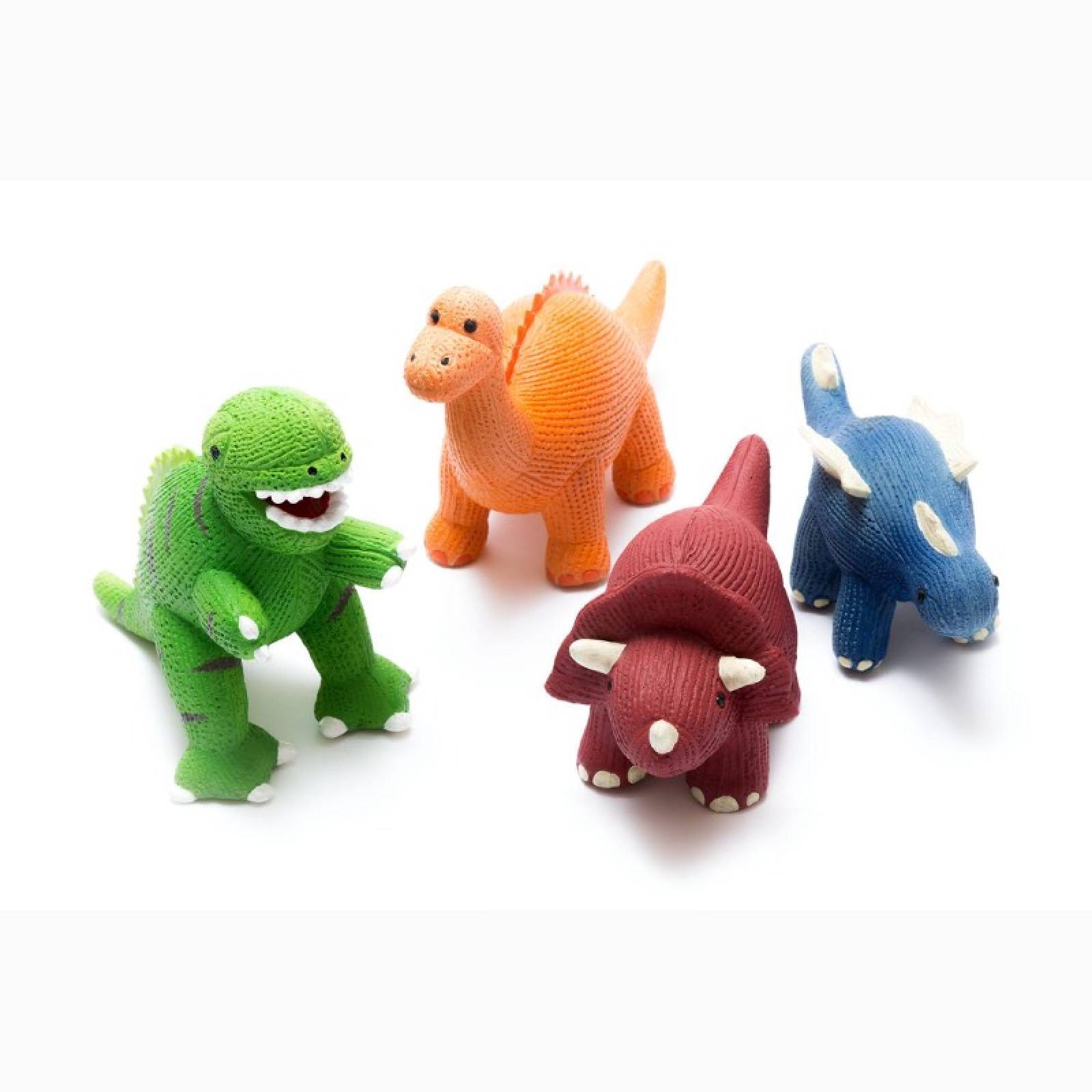 Natural Rubber Green T Rex Dinosaur Bath & Teether Toy 0+ thumbnails