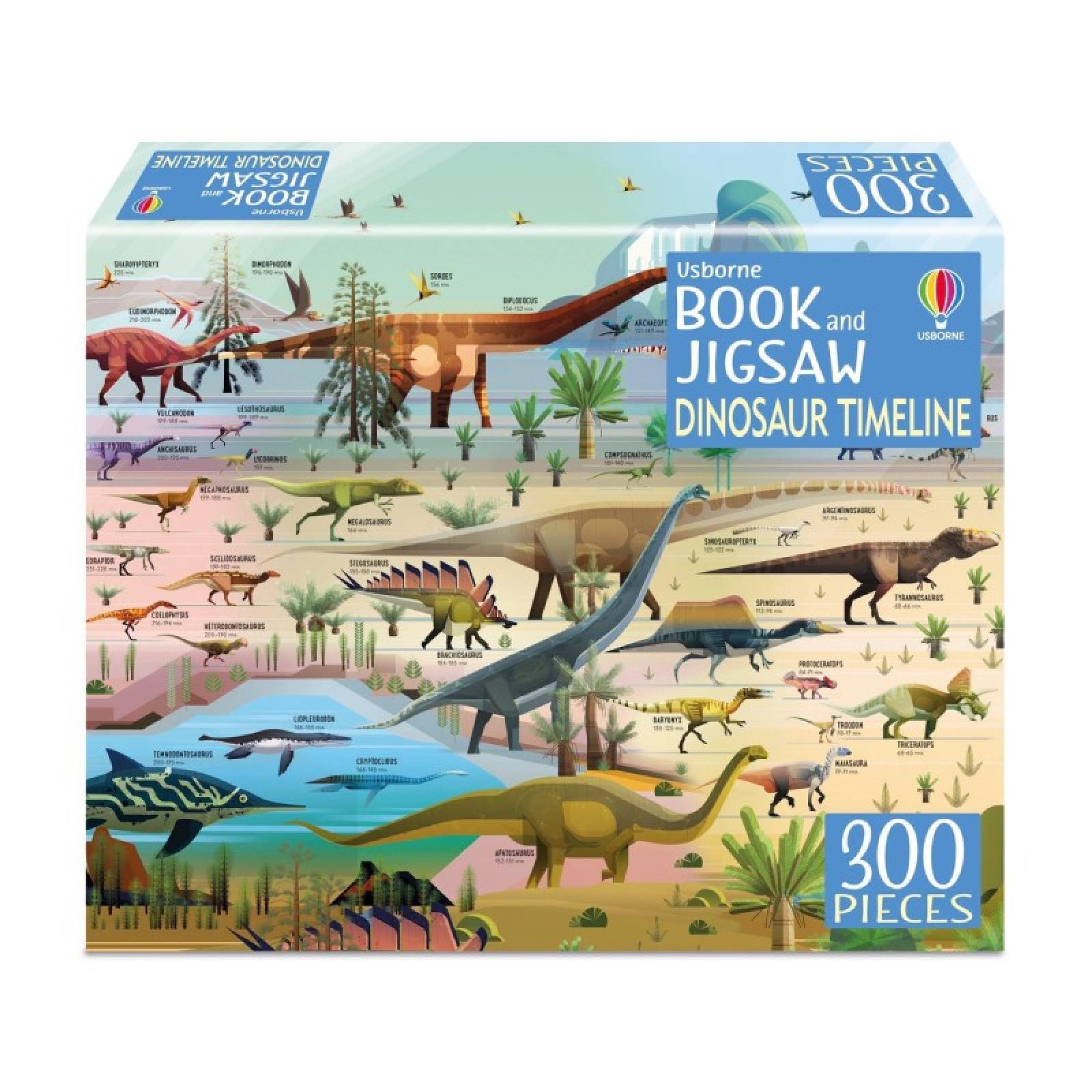 Dinosaur Timeline - 300 Piece Jigsaw Puzzle & Book