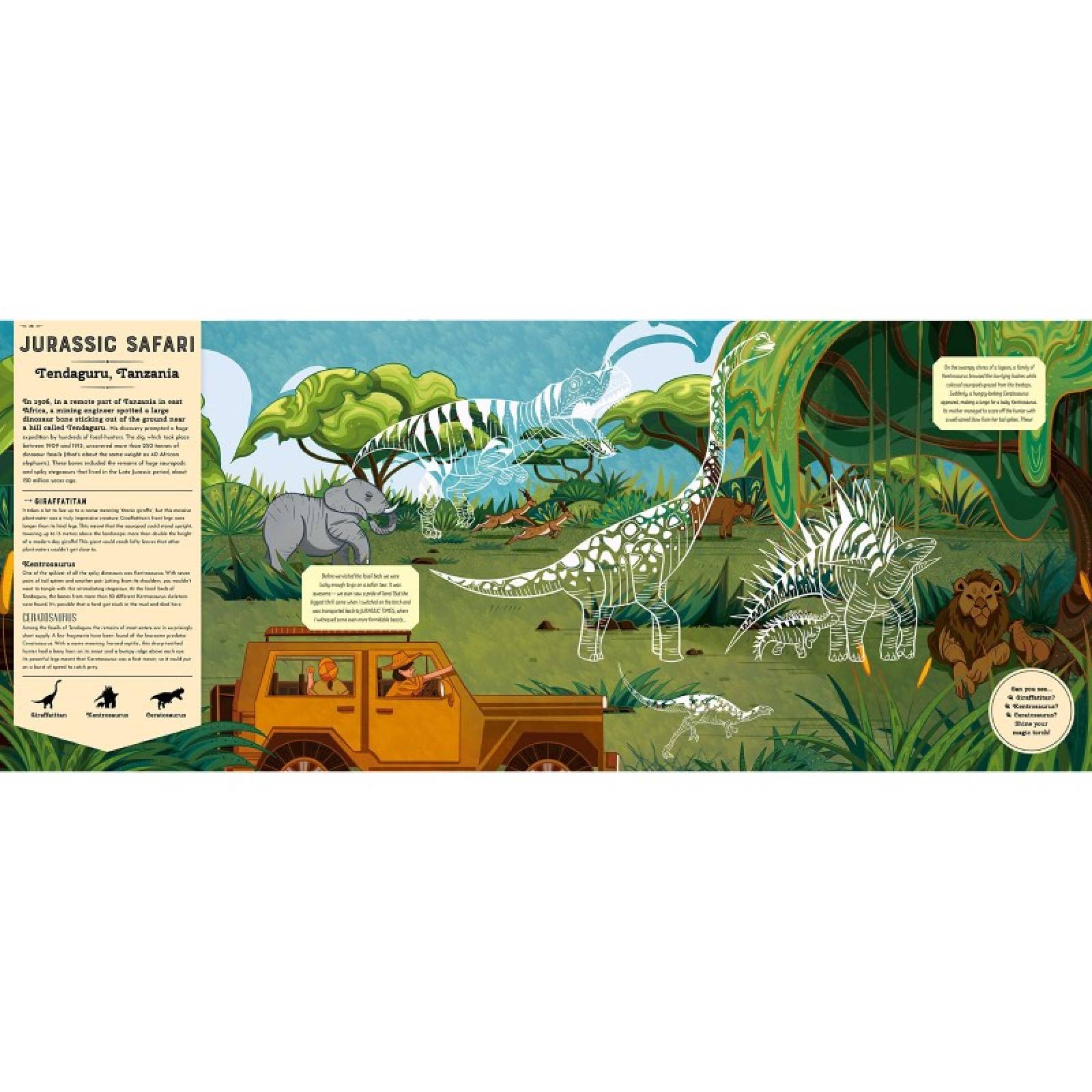 Dinosaurs & Prehistoric Beasts (Magic Torch) - Hardback Book thumbnails