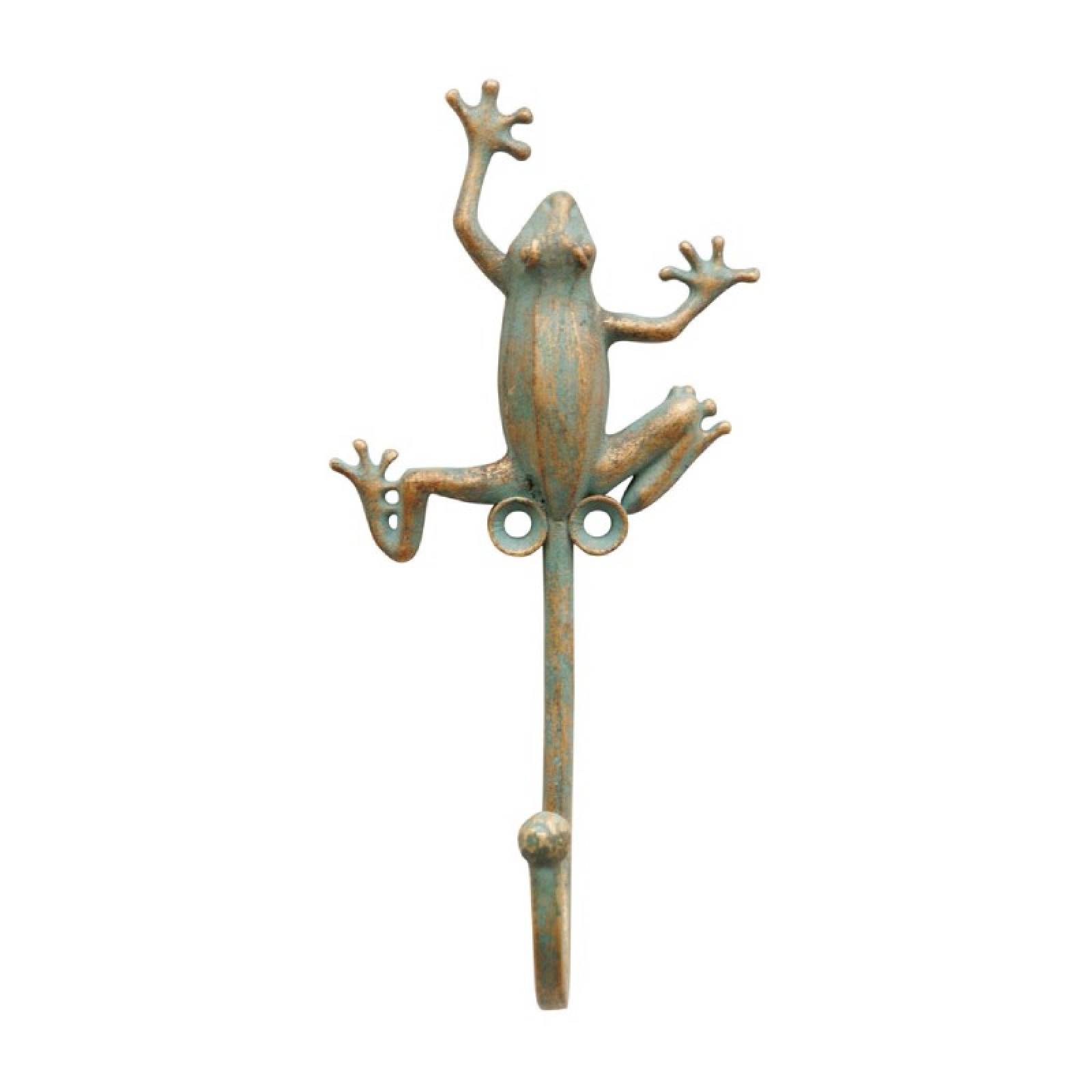 Distressed Metal Frog Hook