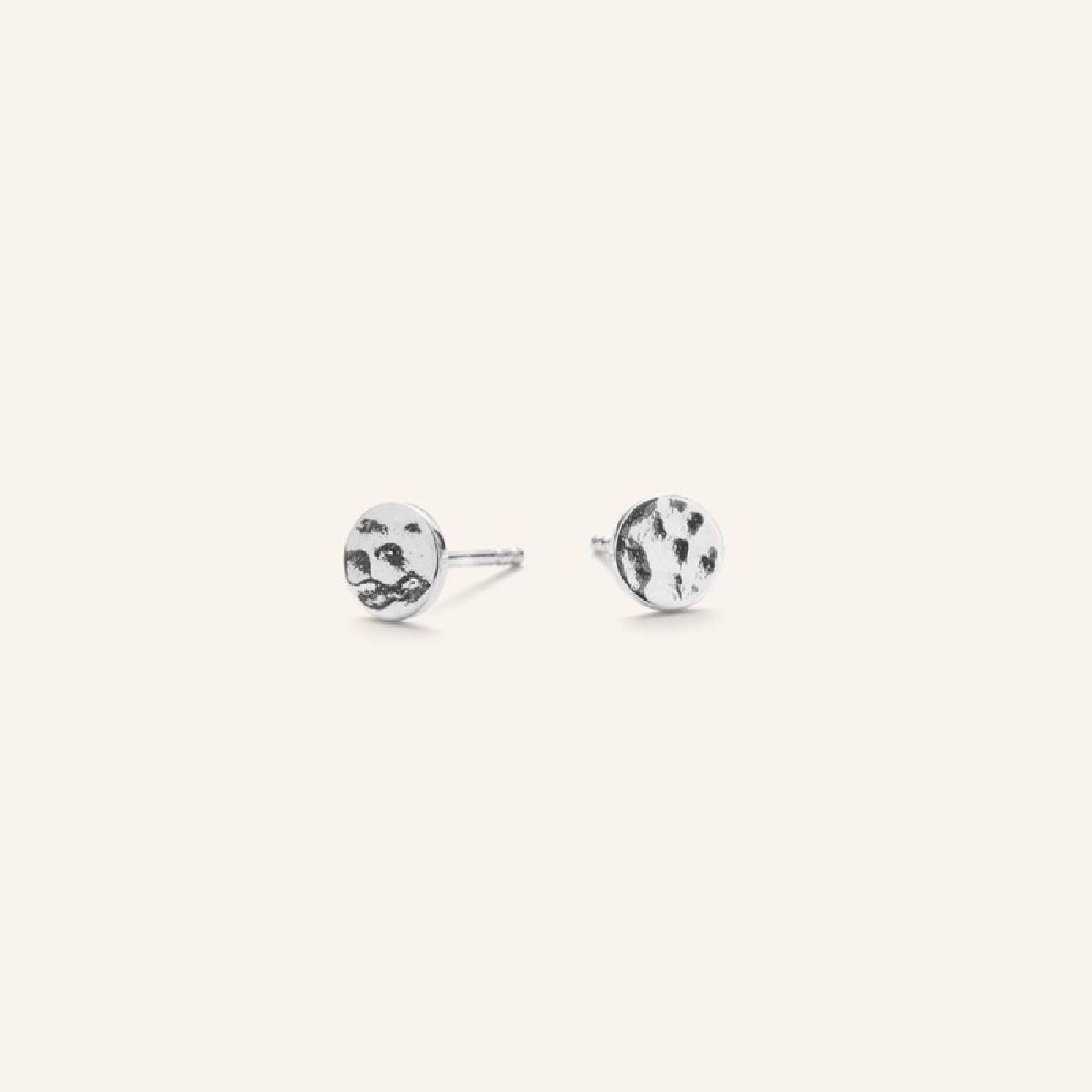 Dot Stud Earrings In Silver By Pernille Corydon