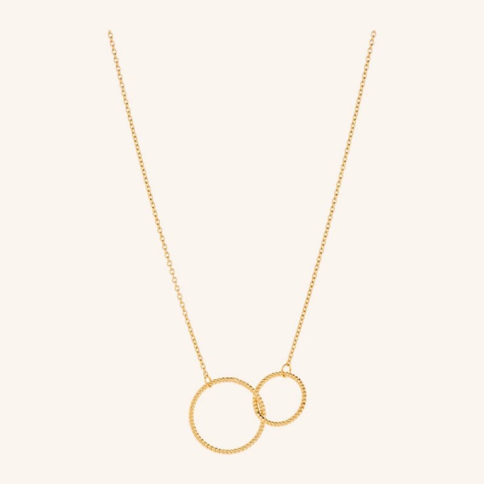 Double Twisted Necklace In Gold By Pernille Corydon