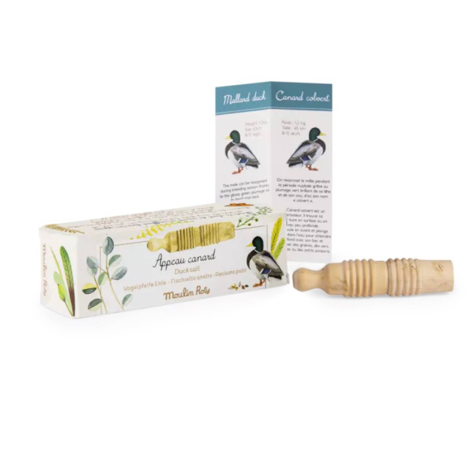 Duck Wooden Bird Call By Moulin Roty 2+