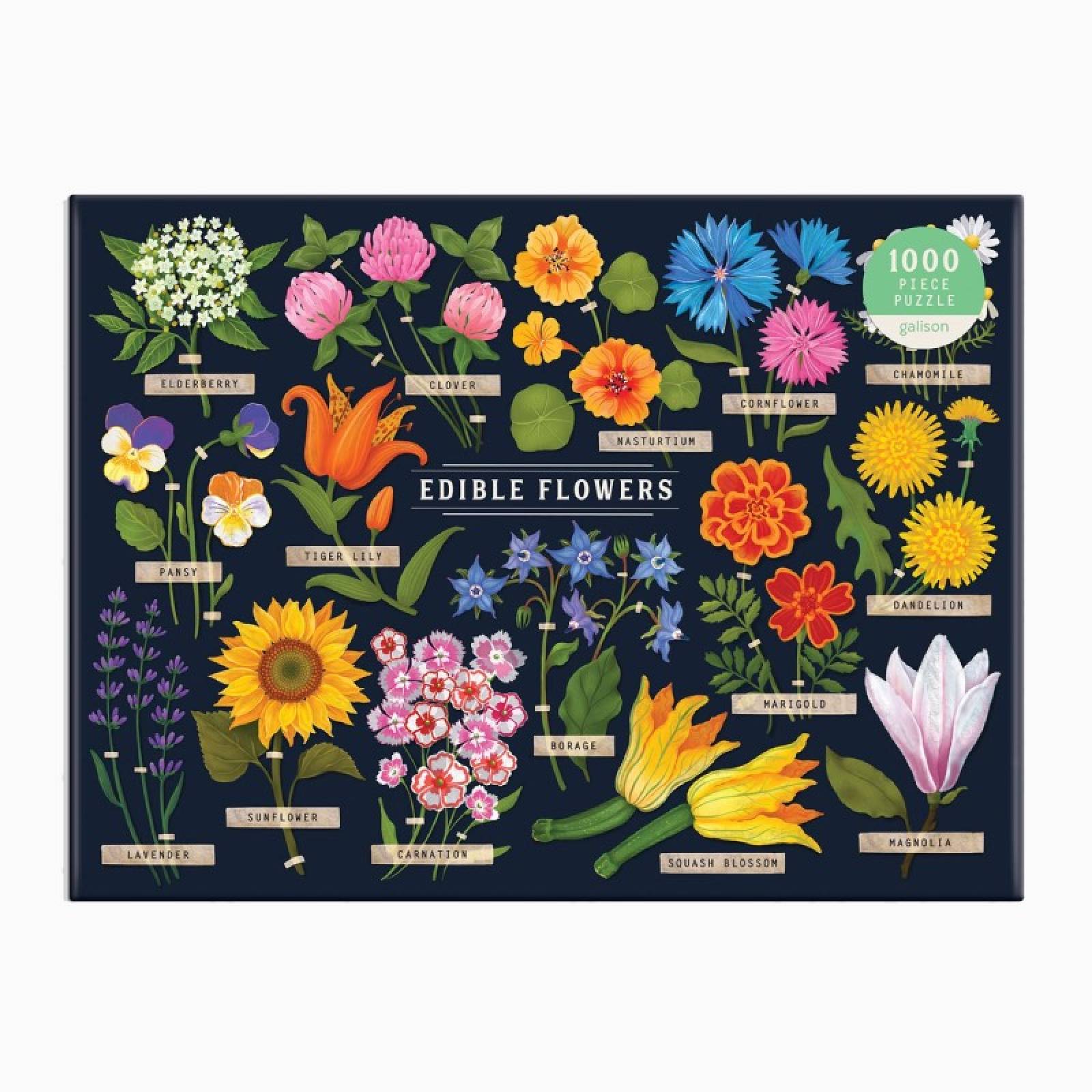 Edible Flowers - 1000 Piece Jigsaw Puzzle