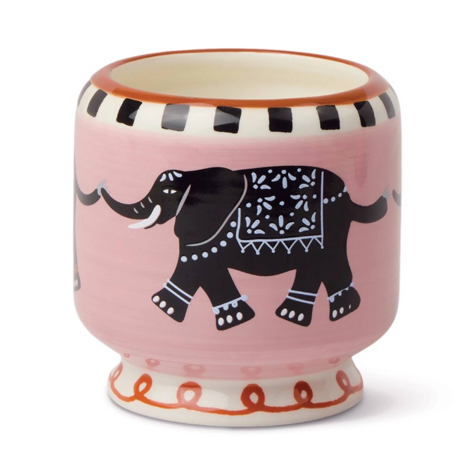 Elephant Print Ceramic Candle - Tobacco Vanilla thumbnails