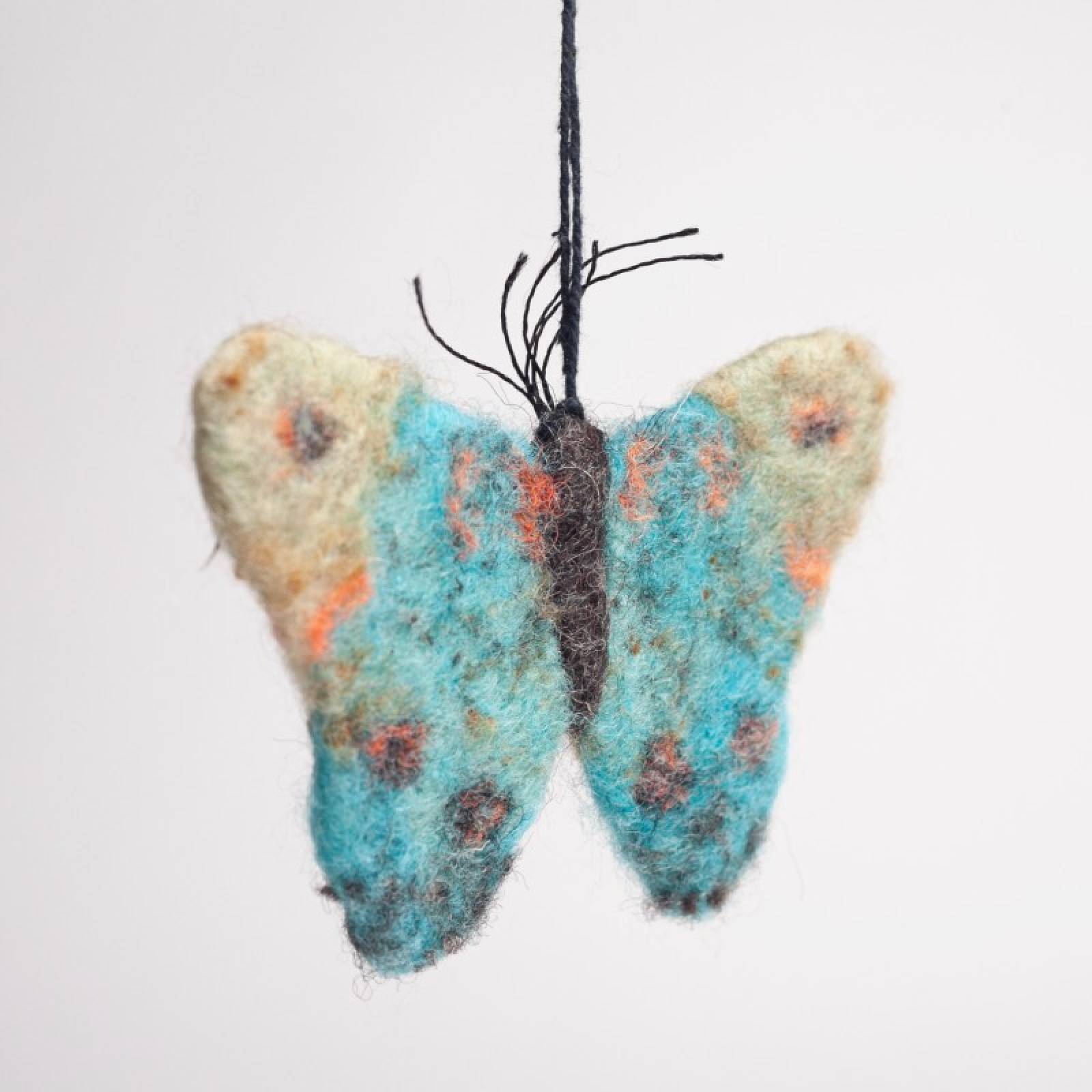 Emperor Butterfly - Handmade Felt Hanging Decoration thumbnails