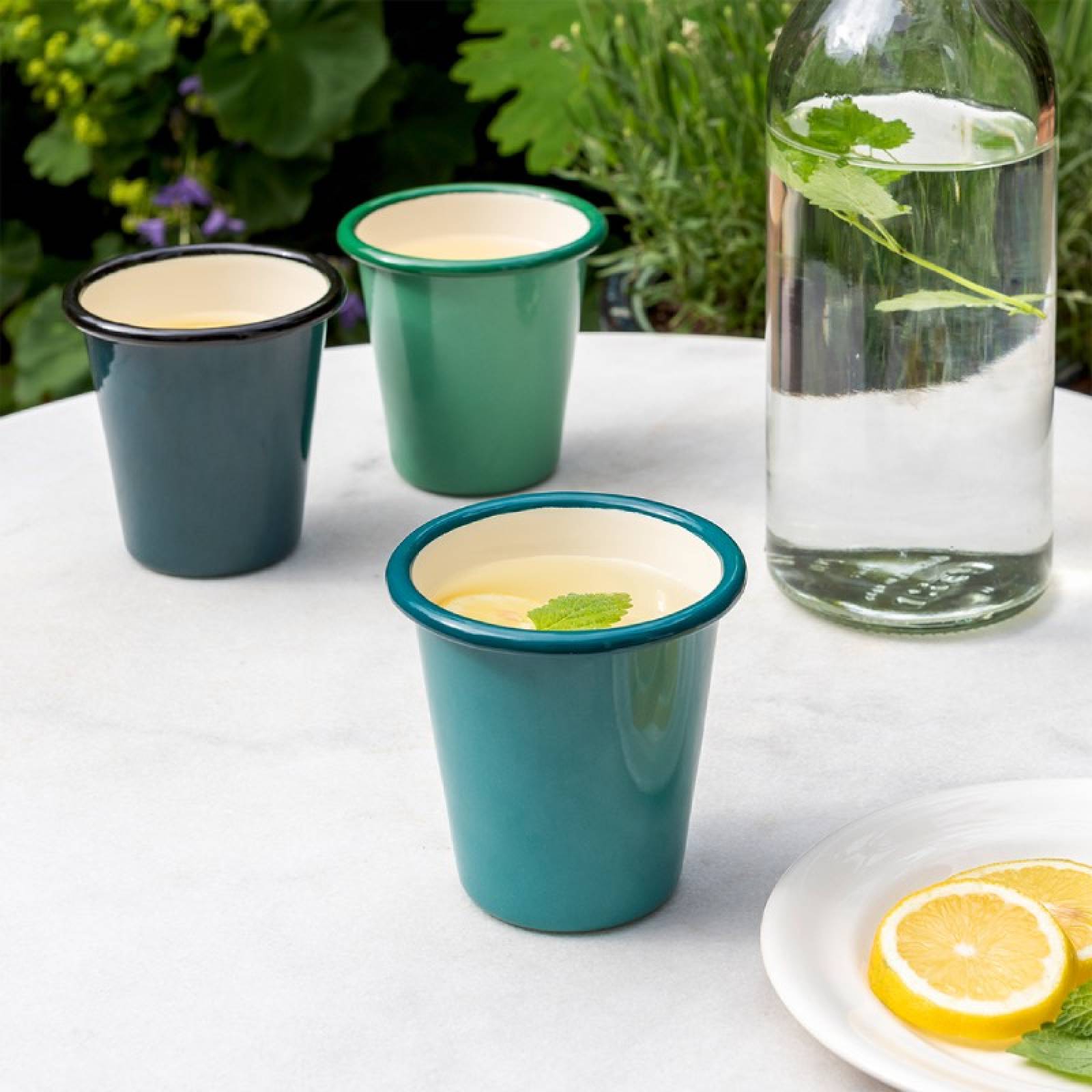 Enamel Tumbler / Beaker In Teal thumbnails