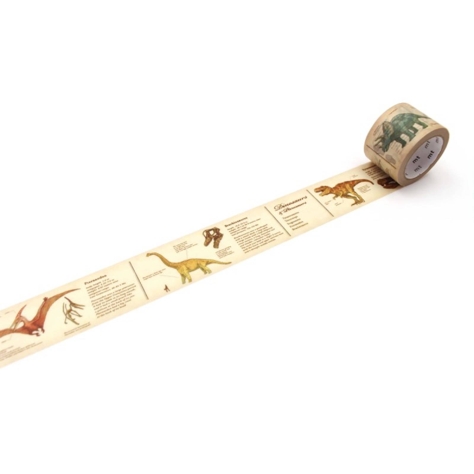 Encyclopedia Dinosaur - Roll Of Washi Masking Tape