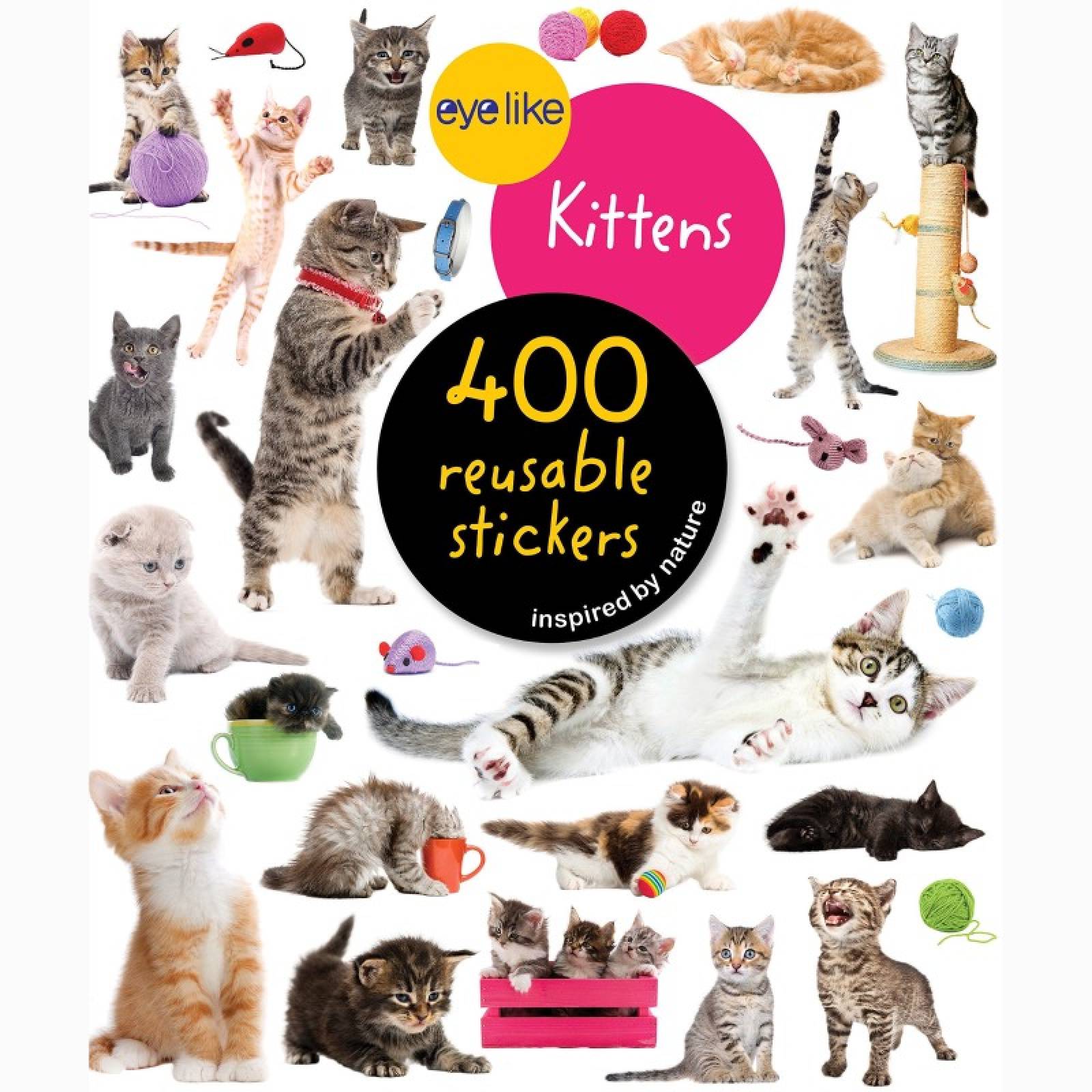 Eyelike Kittens: 400 Reusable Stickers