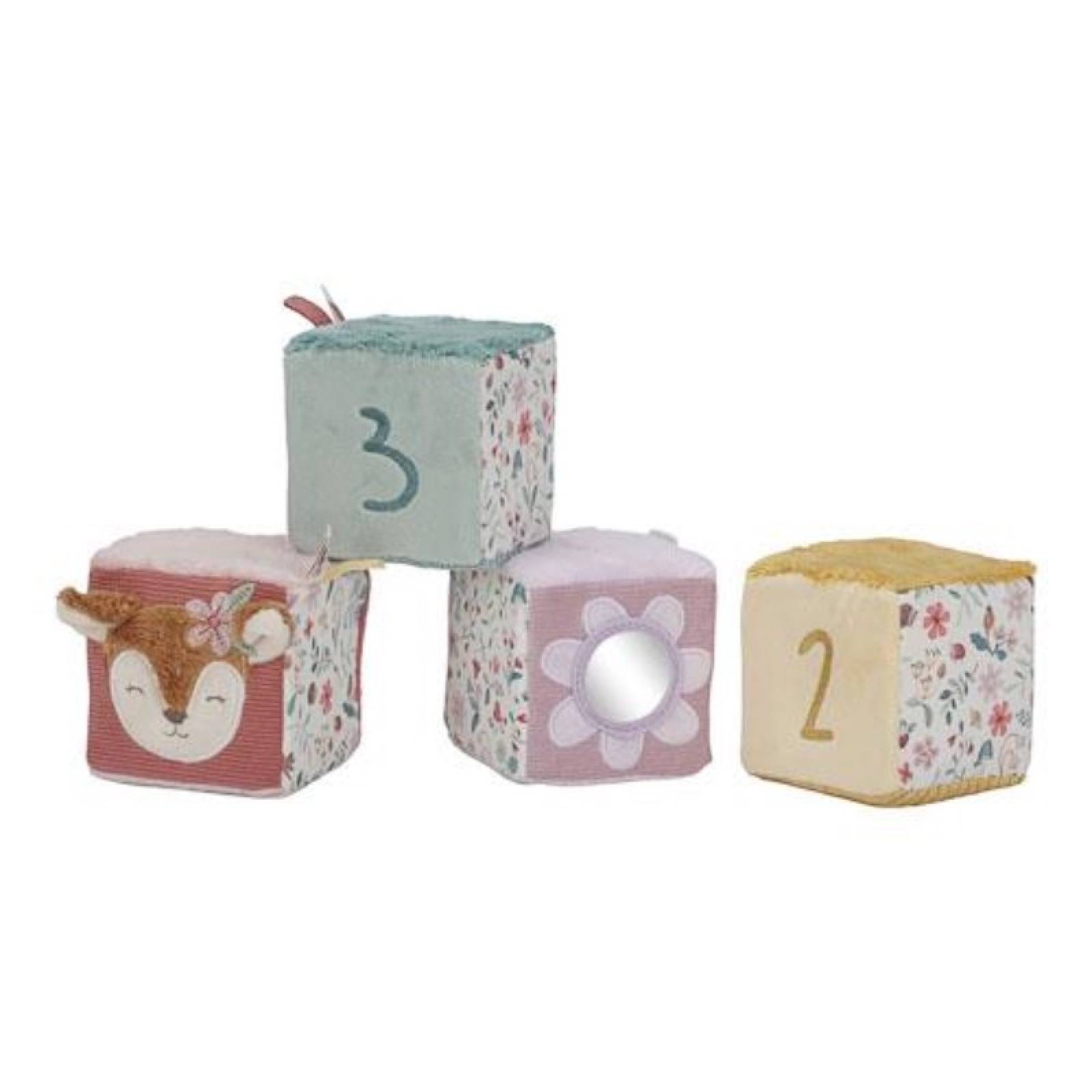 Fairy Garden - Set Of 4 Soft Cubes By Little Dutch 0+