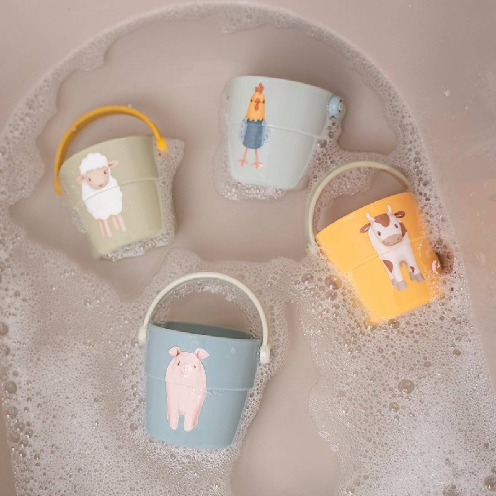 Farm Set Of 4 Bath Cups By Little Dutch 18m+ thumbnails