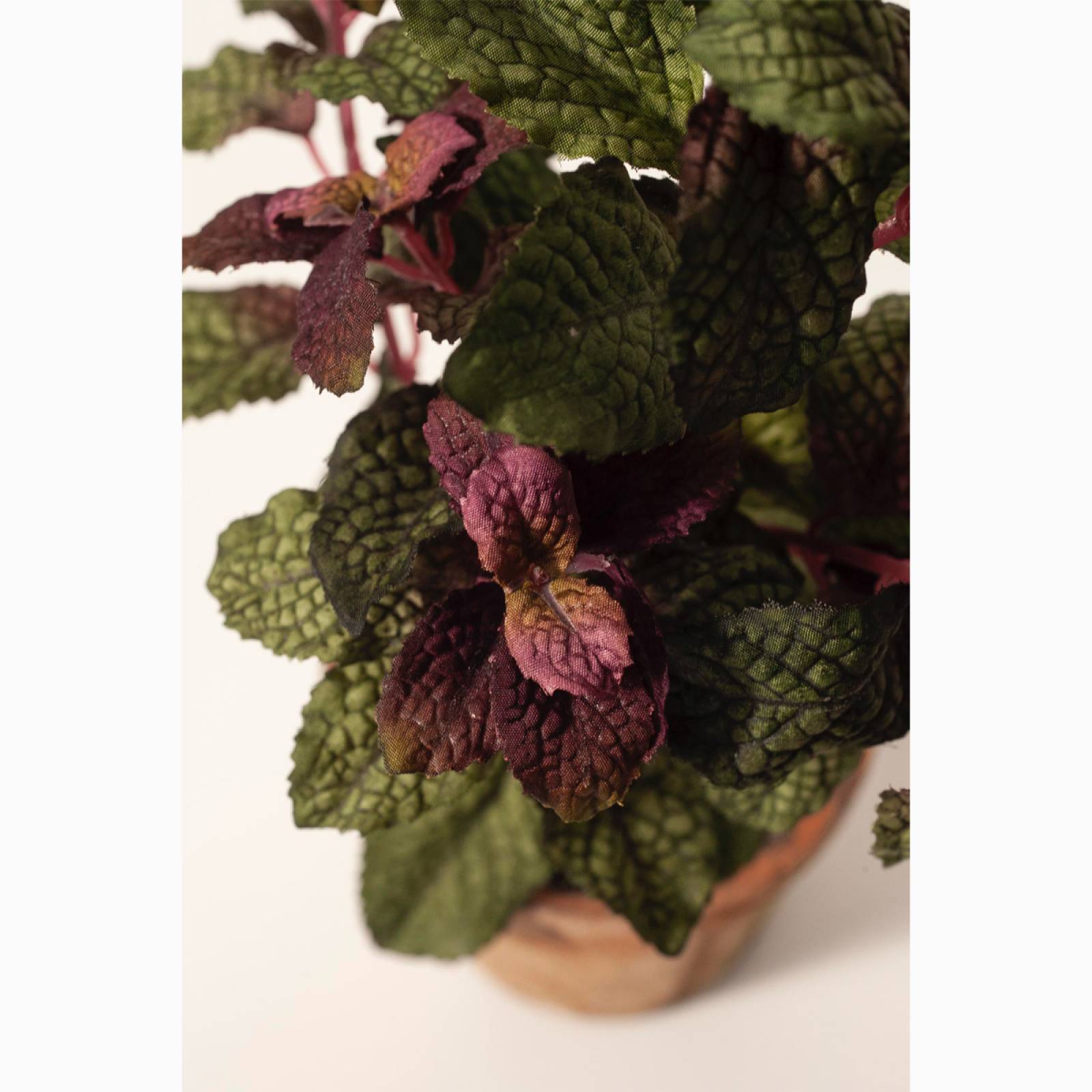 Faux Mint Plant In Clay Pot H:30cm thumbnails