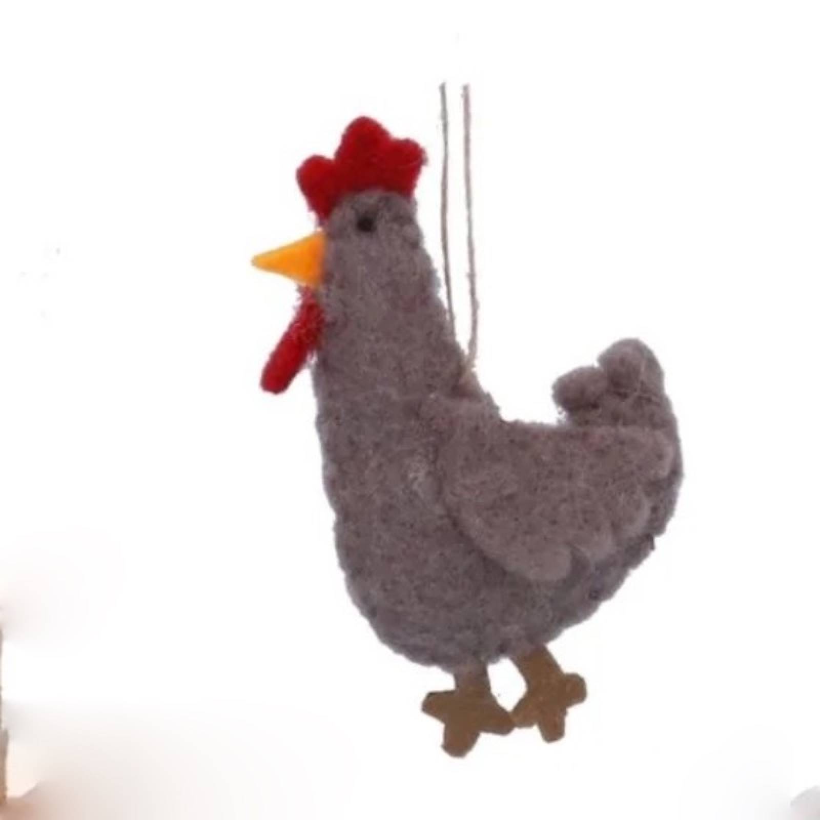 Felt Farm Animal Hanging Christmas Decoration thumbnails