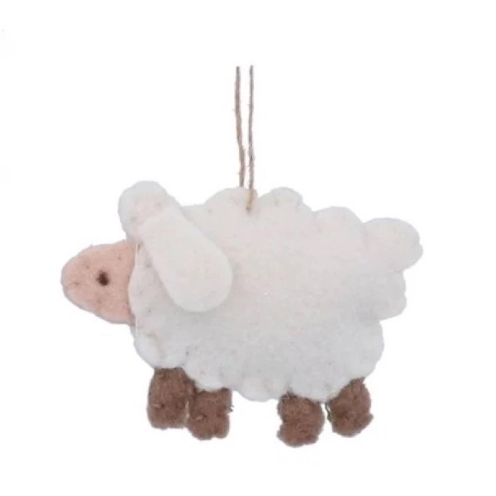 Felt Farm Animal Hanging Christmas Decoration thumbnails