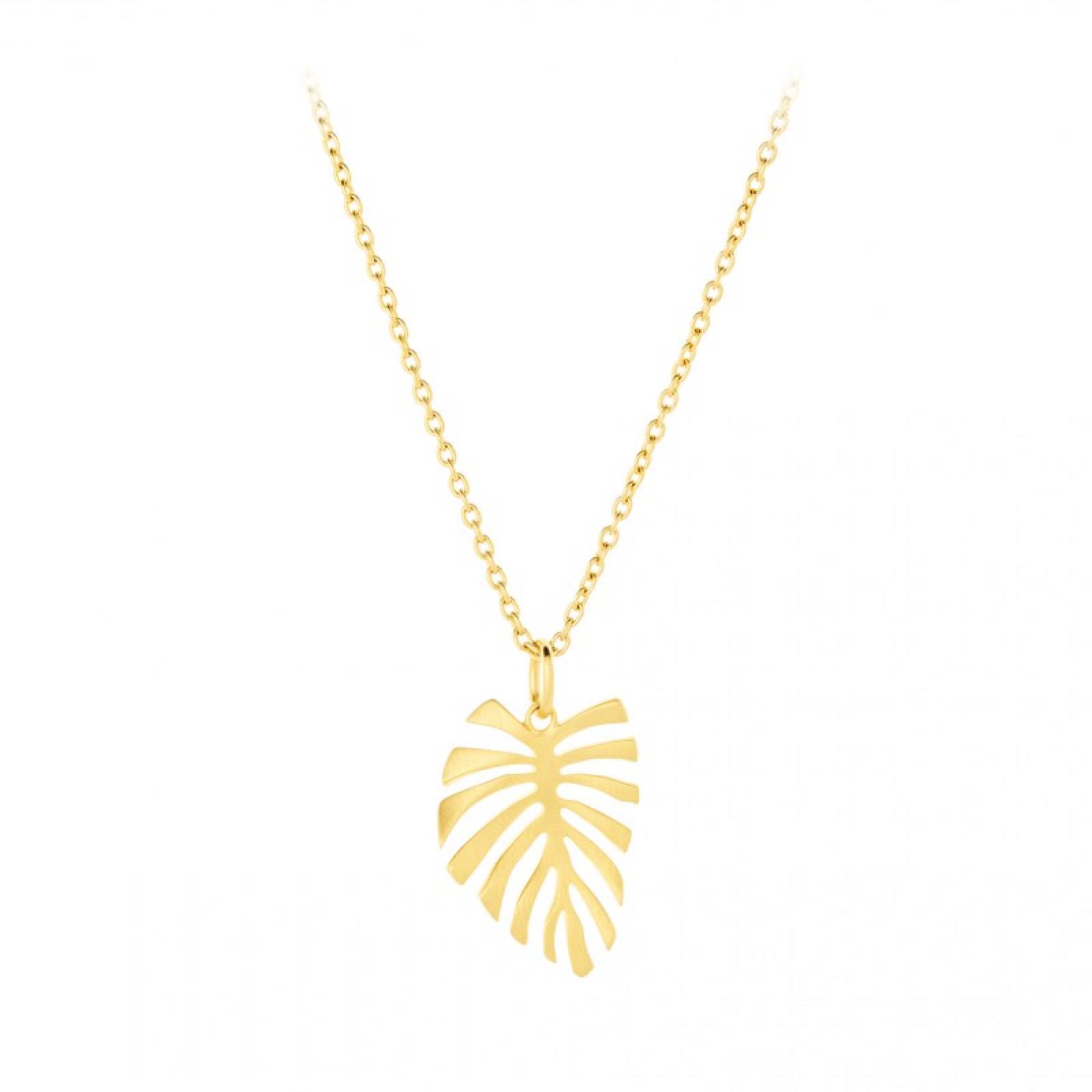 Fern Leaf Necklace In Gold By Pernille Corydon