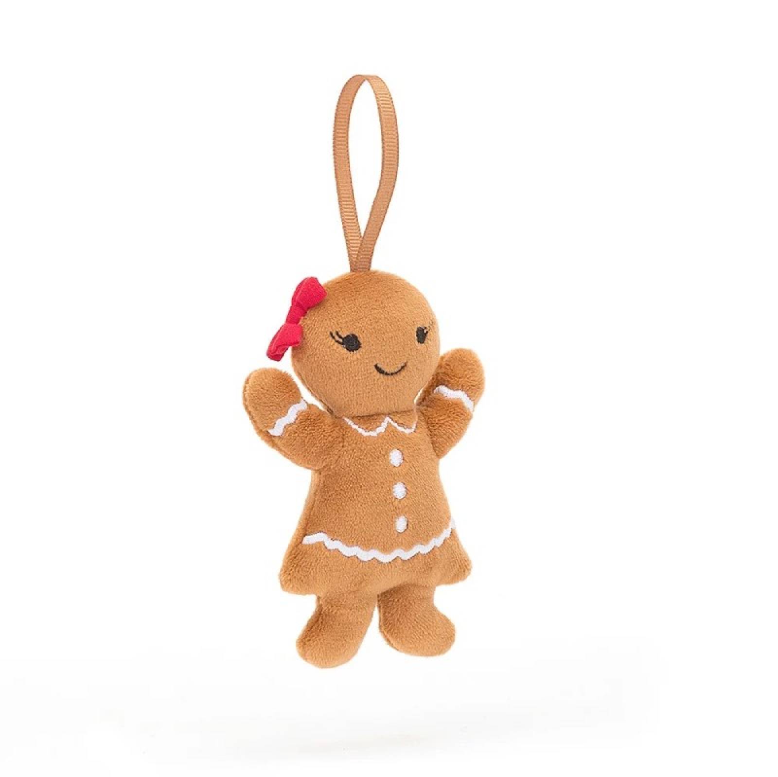 Festive Folly Gingerbread Ruby Soft Toy By Jellycat 0+