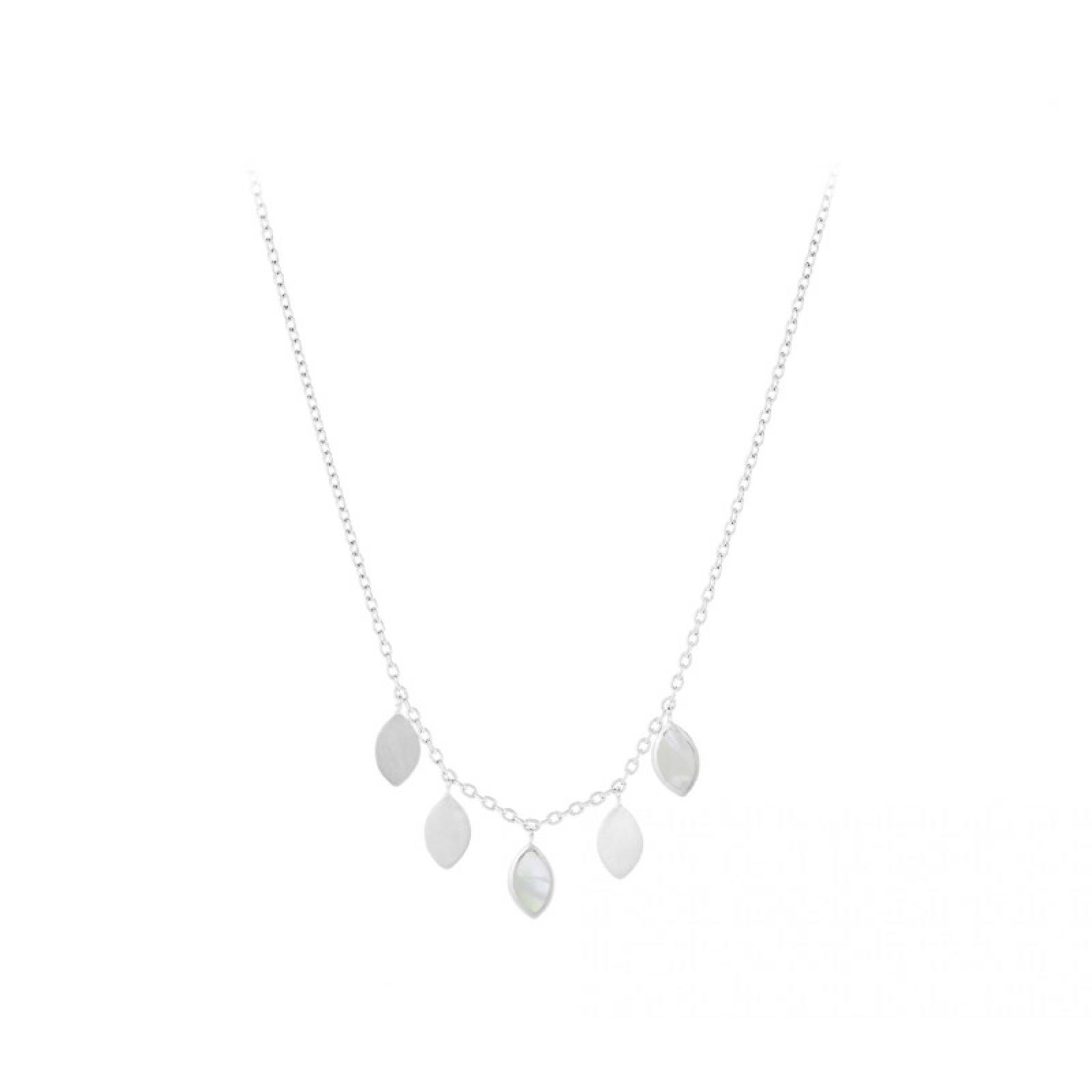 Flake Necklace In Silver By Pernille Corydon