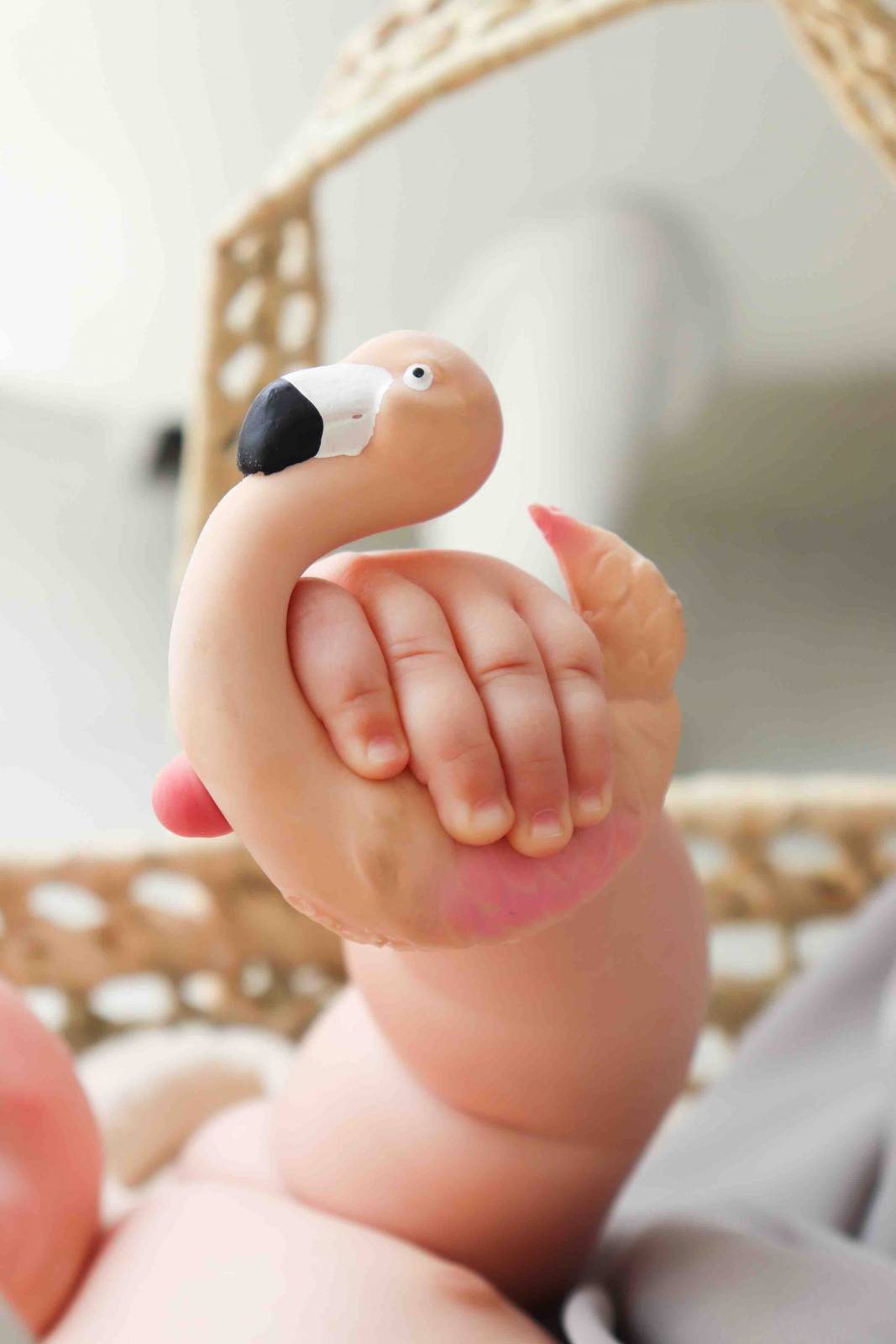 Sky The Flamingo - Natural Rubber Teething Toy 0+ thumbnails