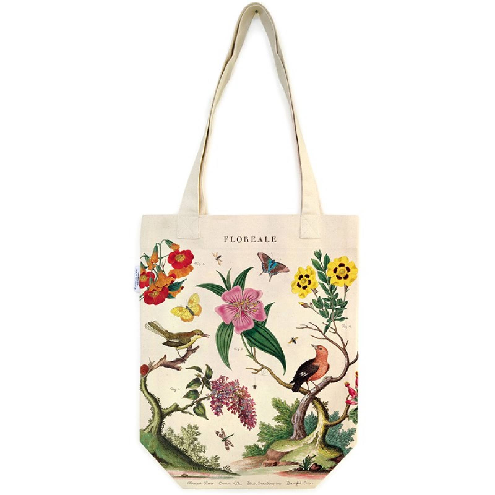 Floreale - Cotton Tote Bag By Cavallini thumbnails