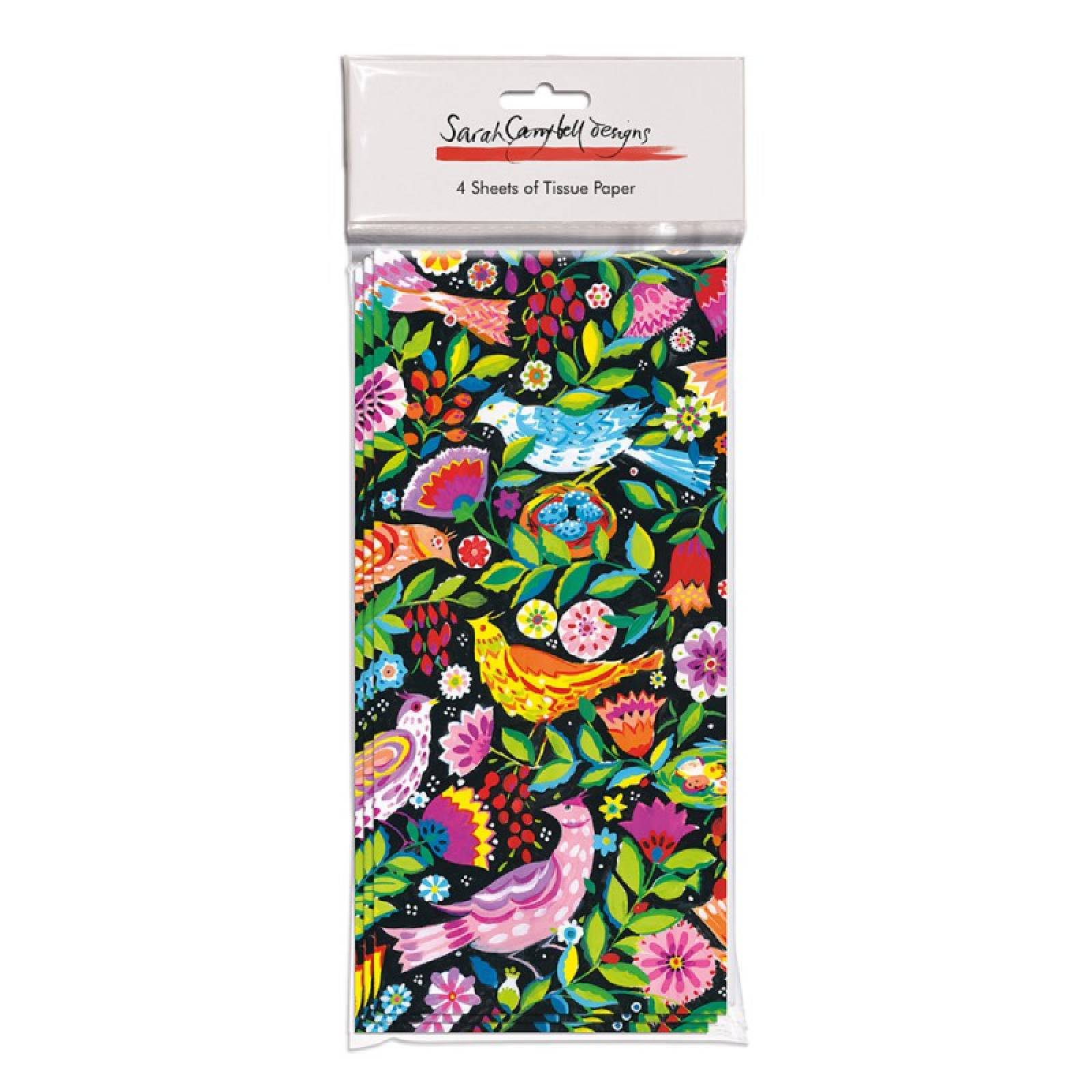 Folk Birds Tissue Paper