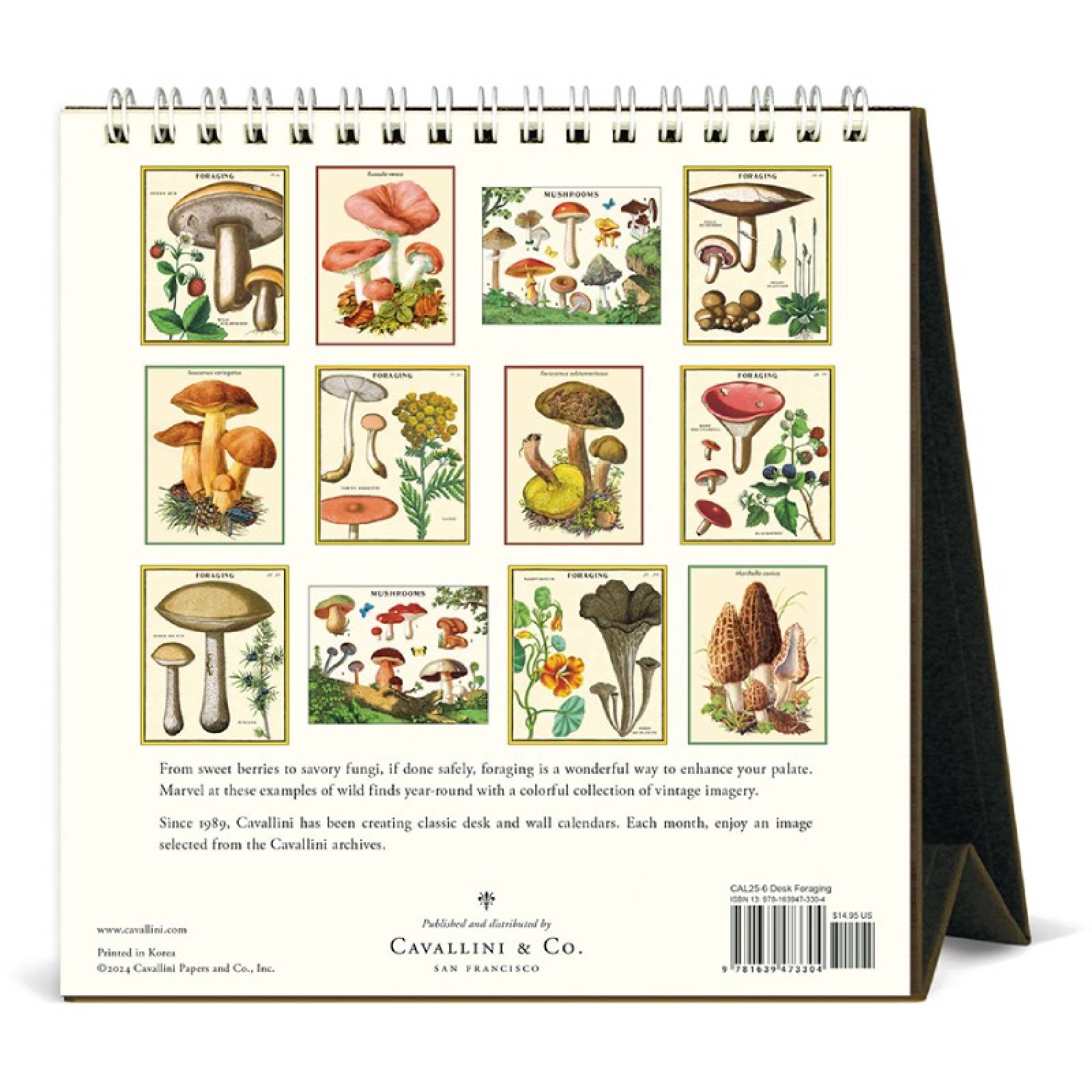 Foraging Desktop Calendar by Cavallini 2025 thumbnails