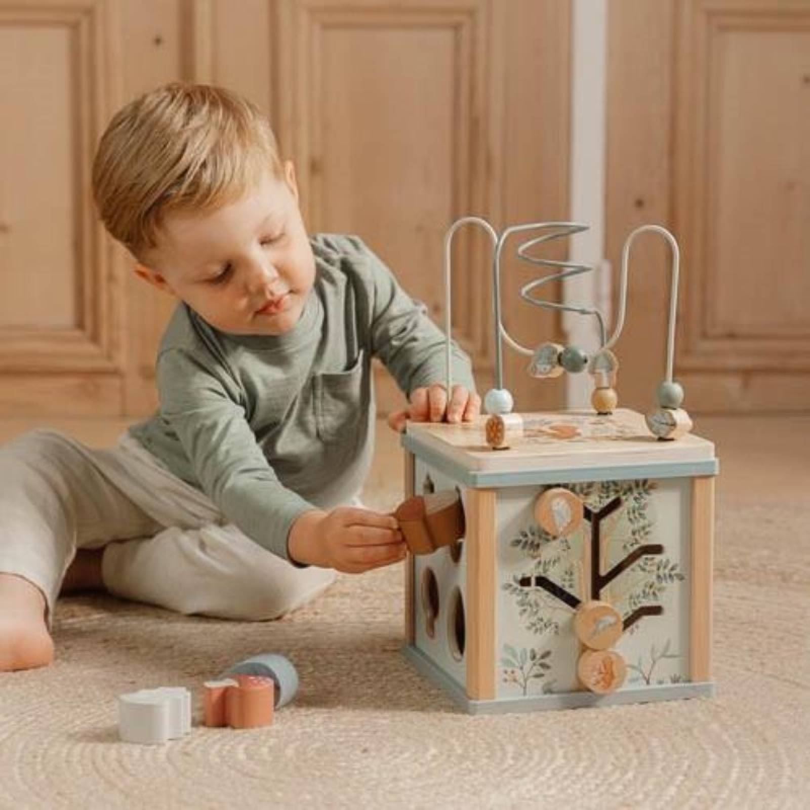 Forest Friends Wooden Activity Cube By Little Dutch 18m+ thumbnails