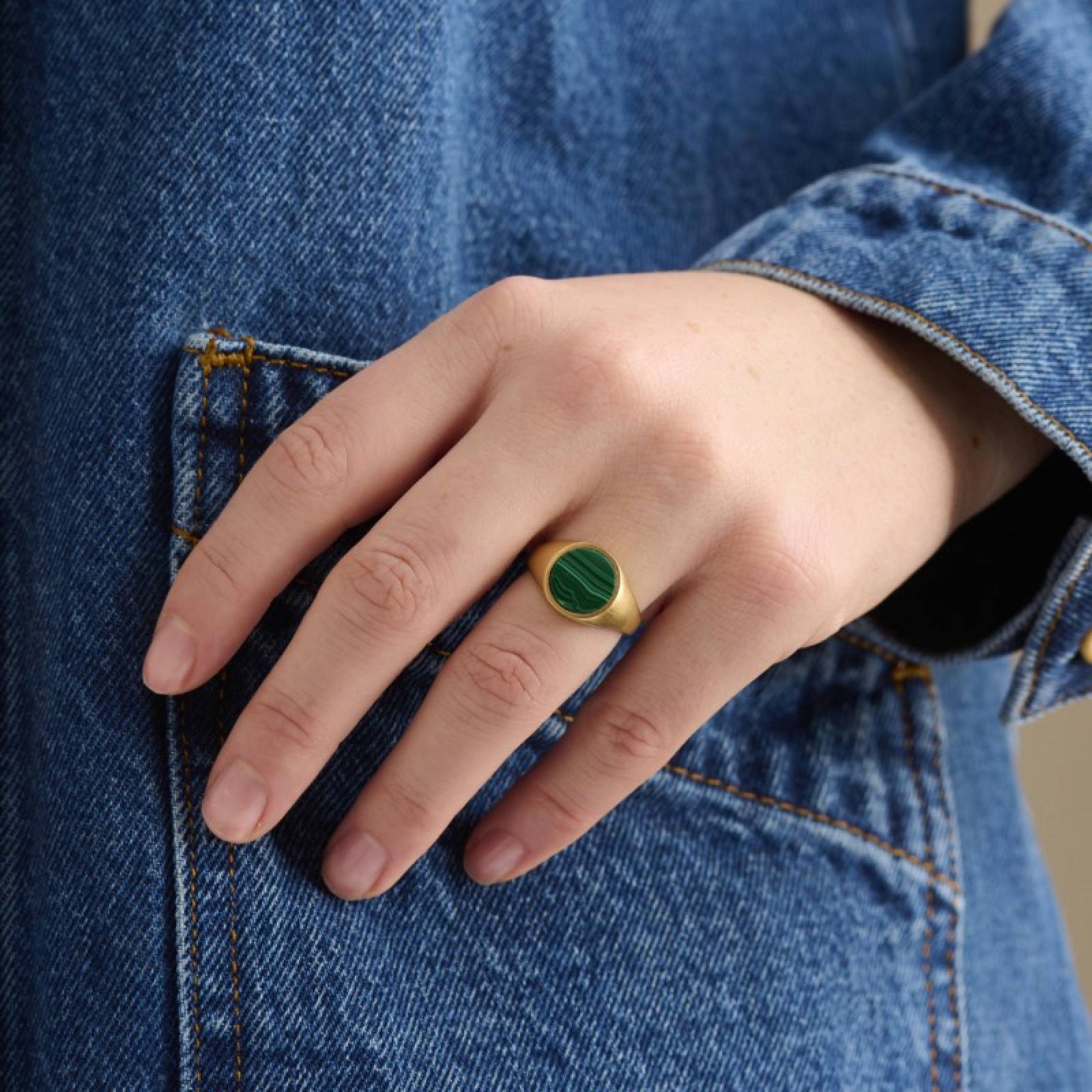 Forest Signet Ring In Gold S52 By Pernille Corydon thumbnails