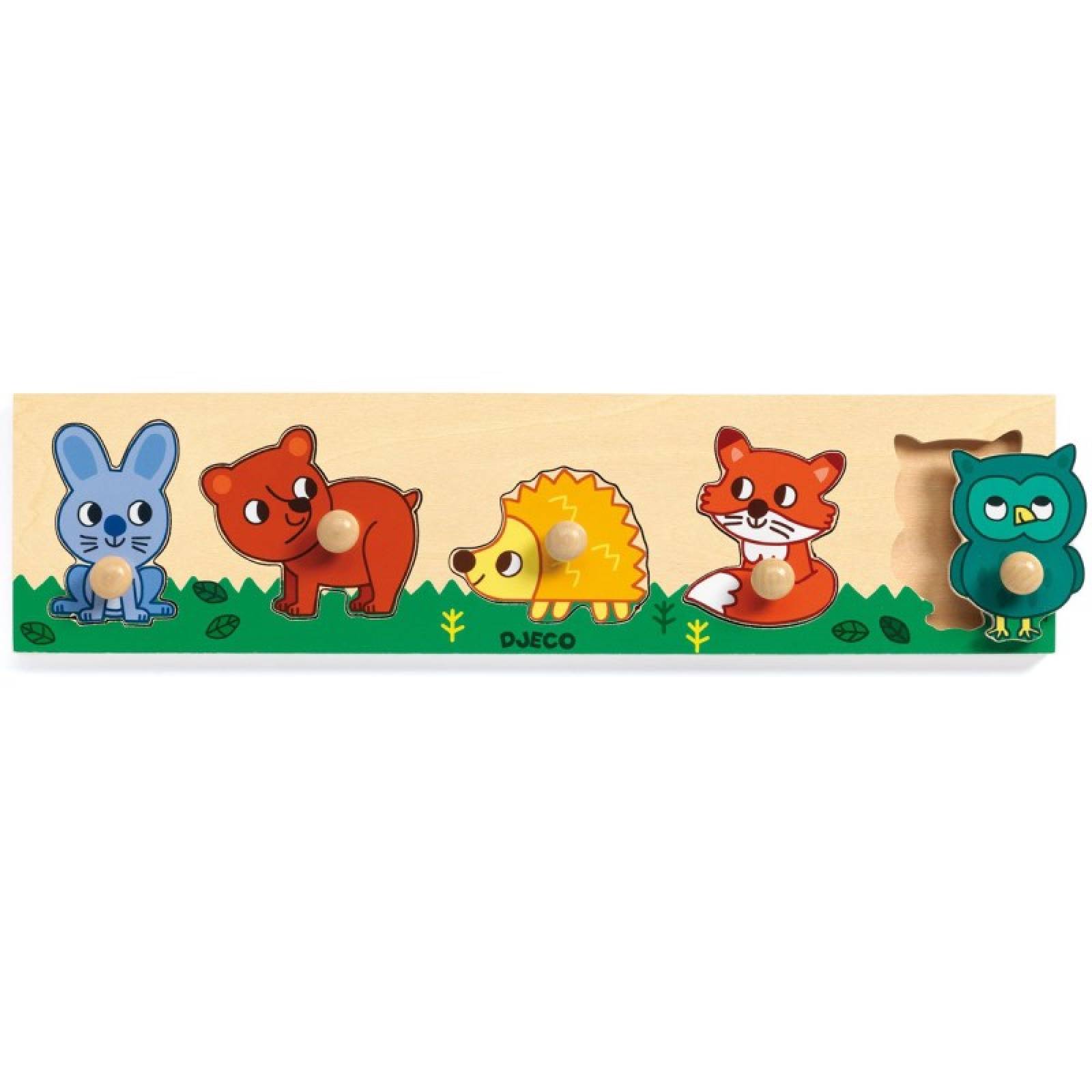 Forest'n'co Wooden Peg Puzzle By Djeco 1+ thumbnails