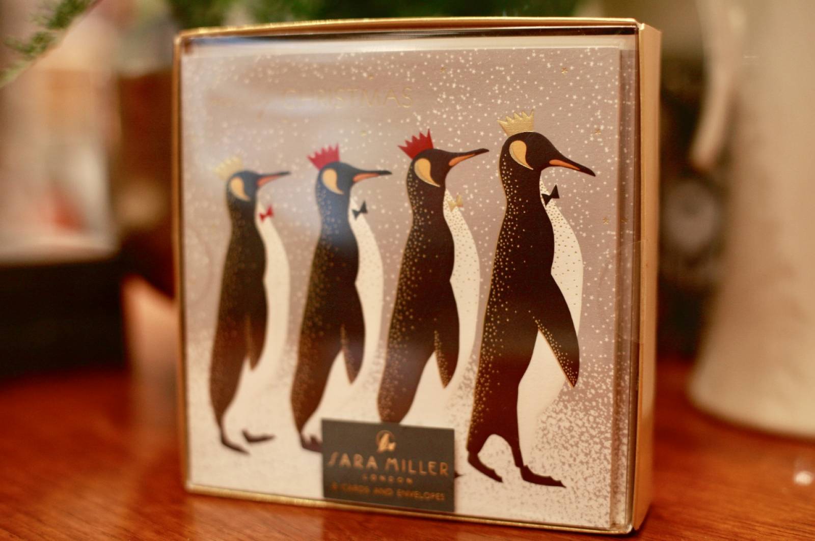 PENGUIN Box Of 8 Luxury Boxed Christmas Cards By The Art File