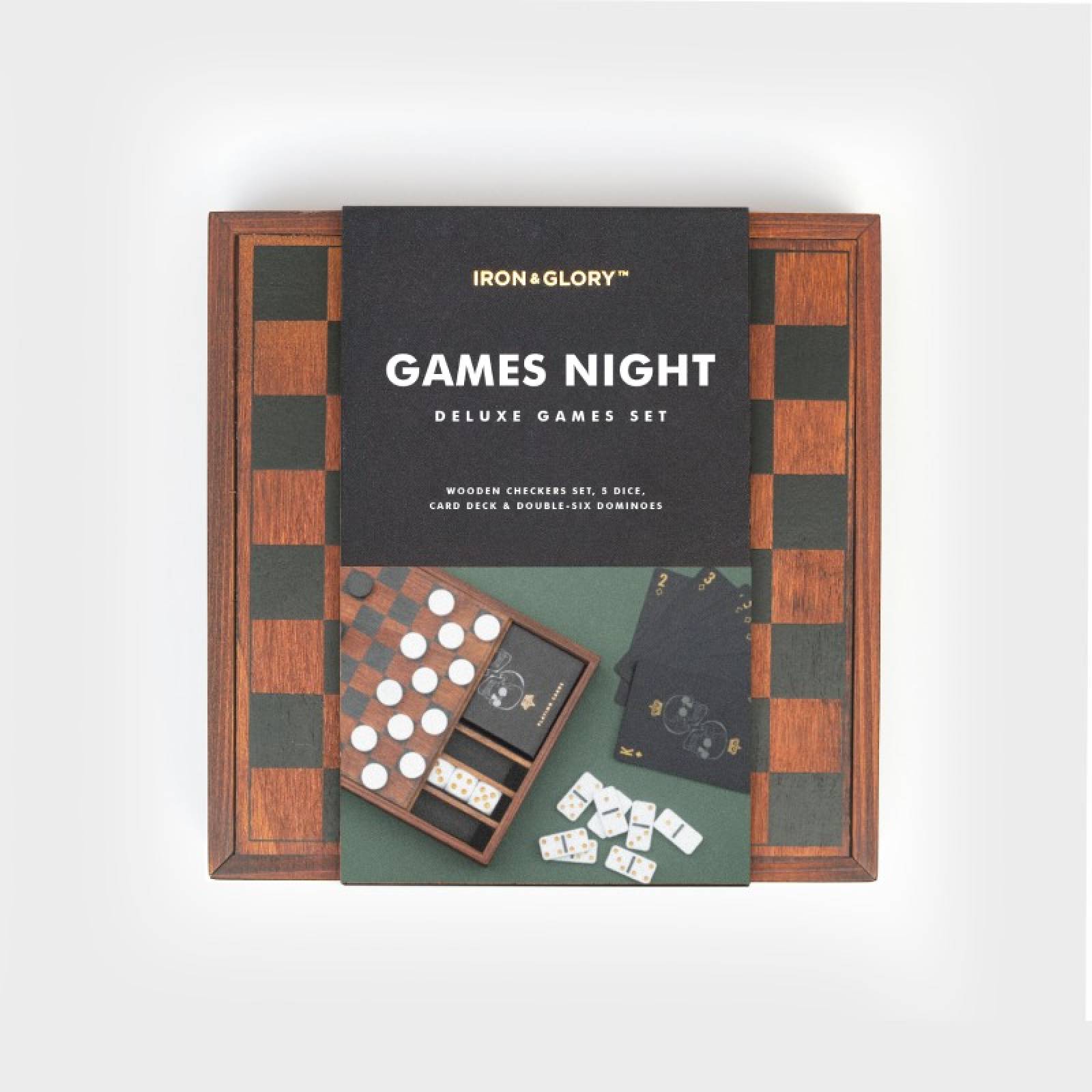 Games Night - Games Set In Wooden Box thumbnails