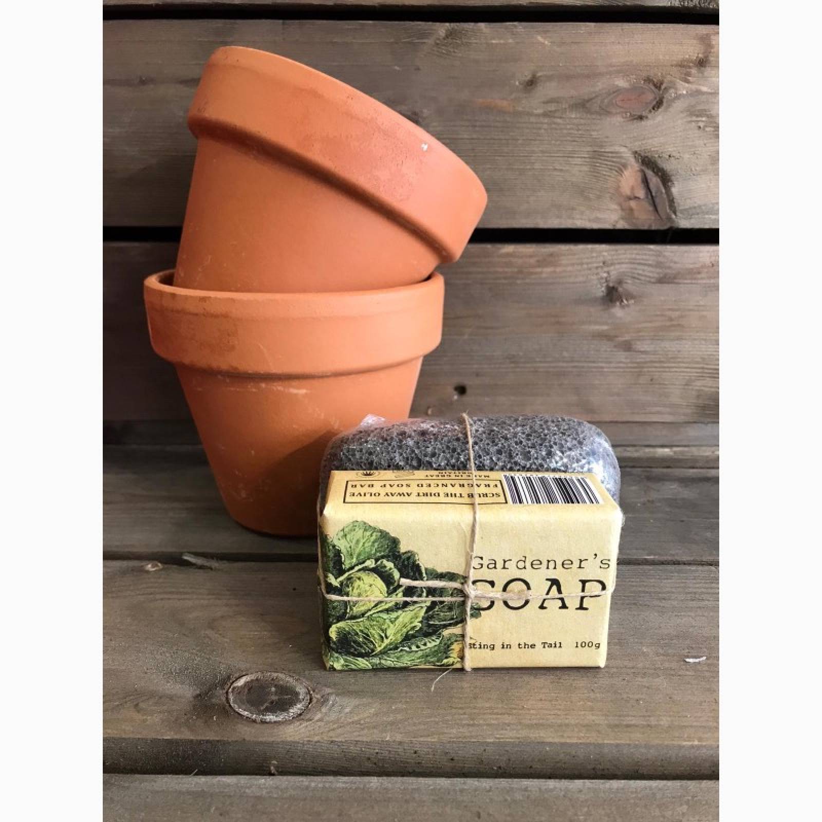 Gardener's Olive Soap And Pumice Stone Set