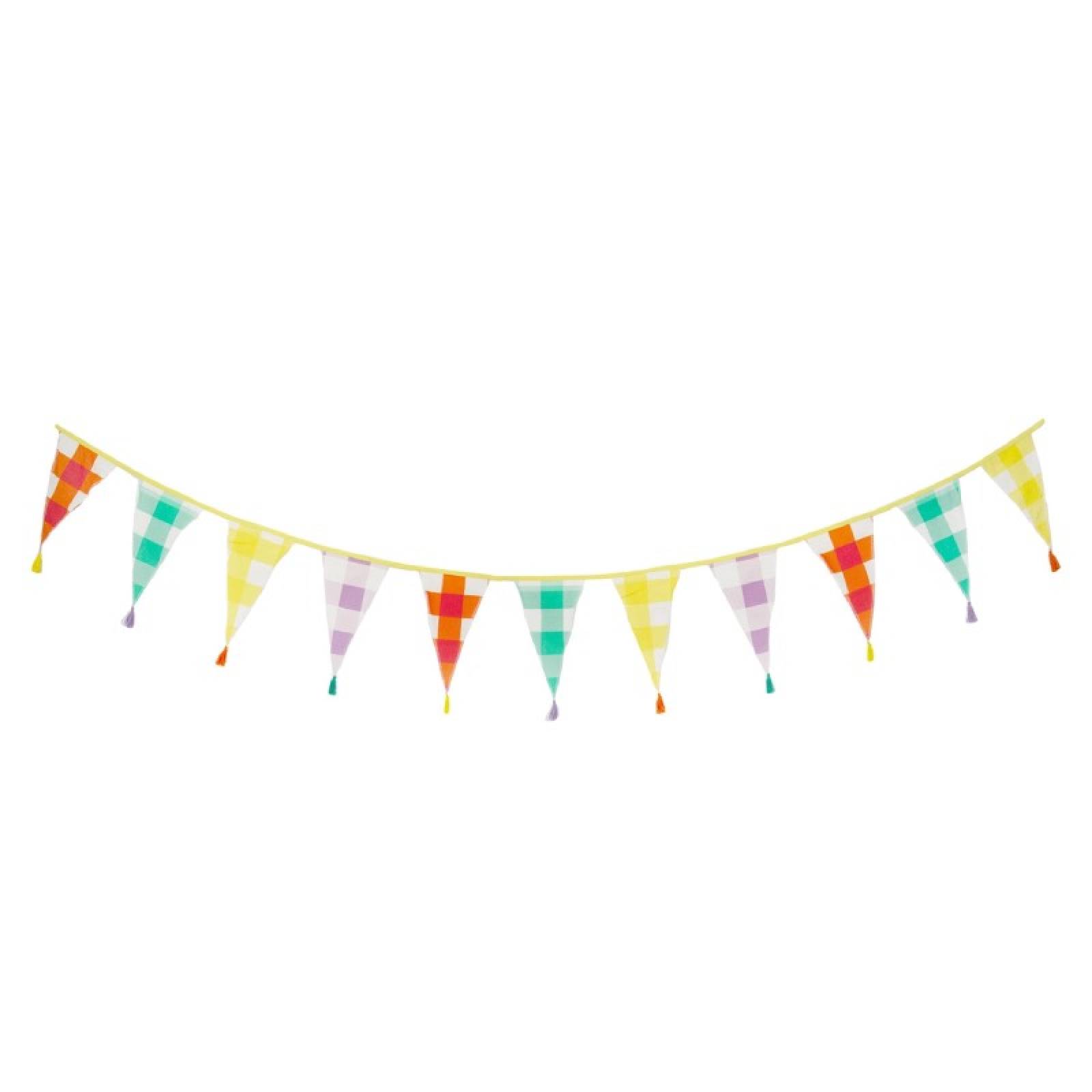 Gingham Cotton Fabric Bunting 3M thumbnails