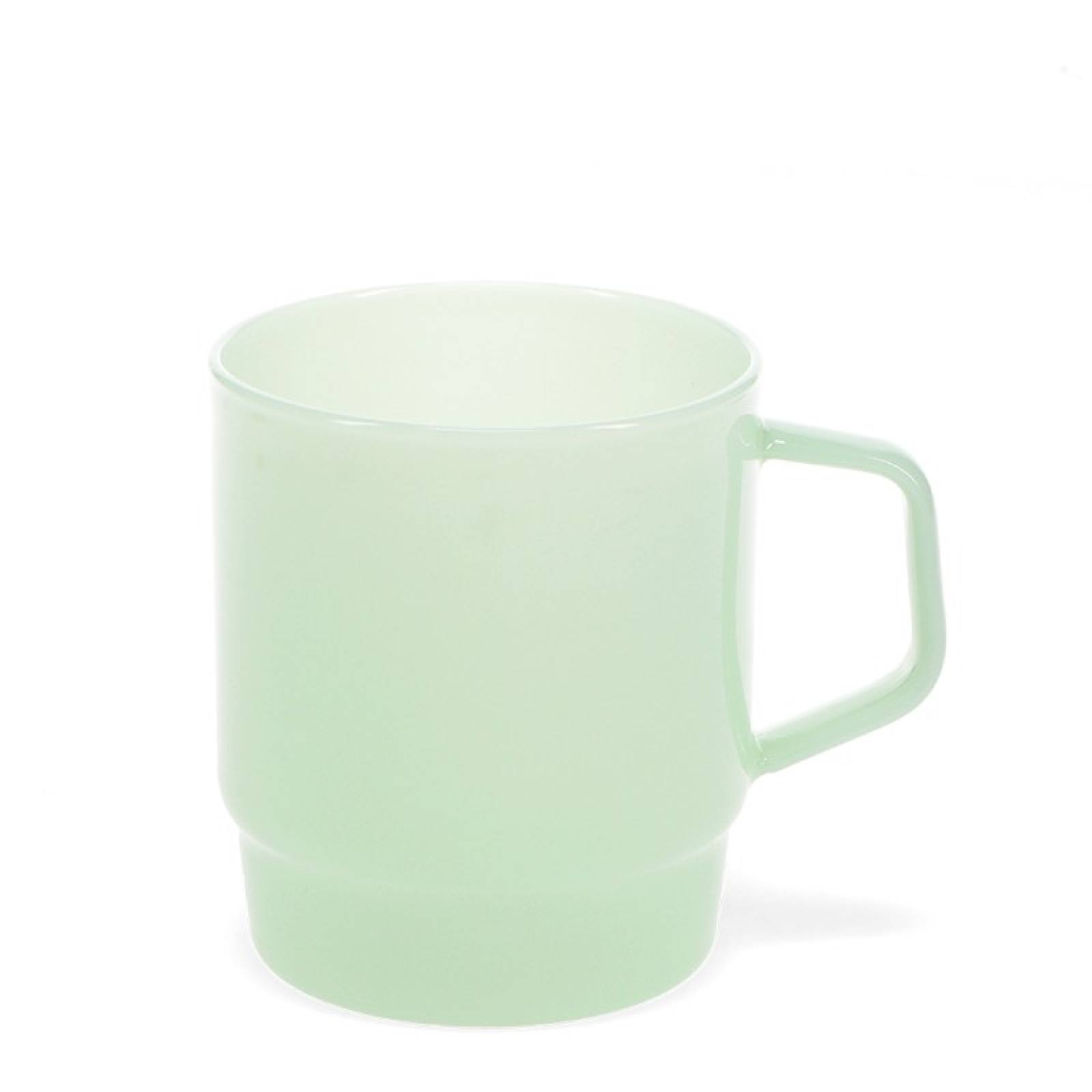 Glass Coffee Cup In Mint Green