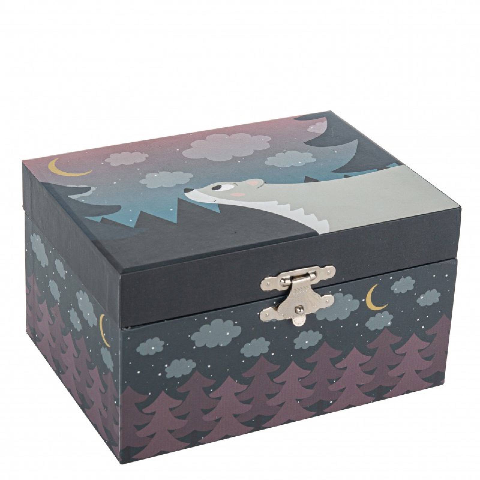 Glow In The Dark Bear In The Forest Musical Jewellery Box thumbnails