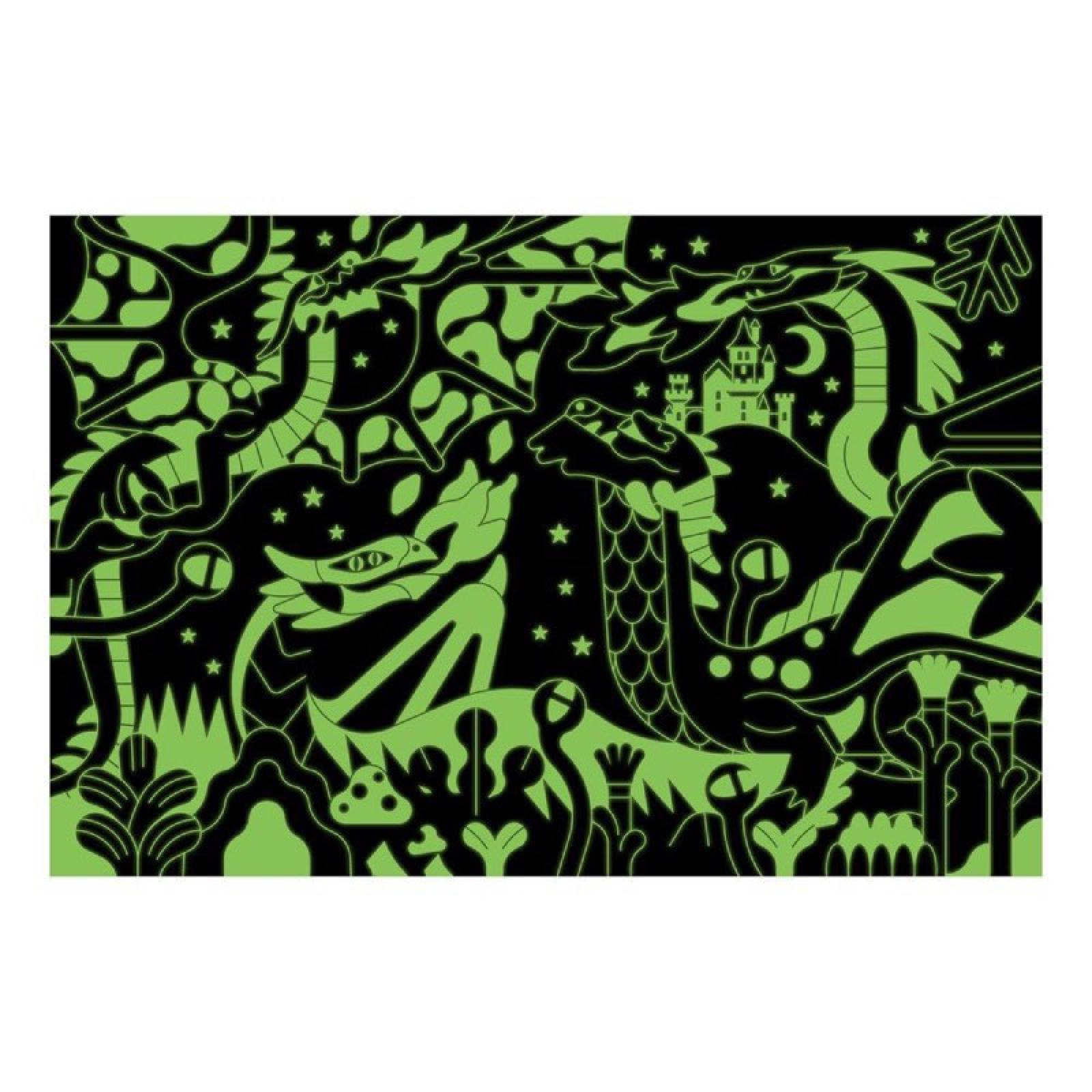 Glow In The Dark Dragons - 100 Piece Jigsaw Puzzle thumbnails