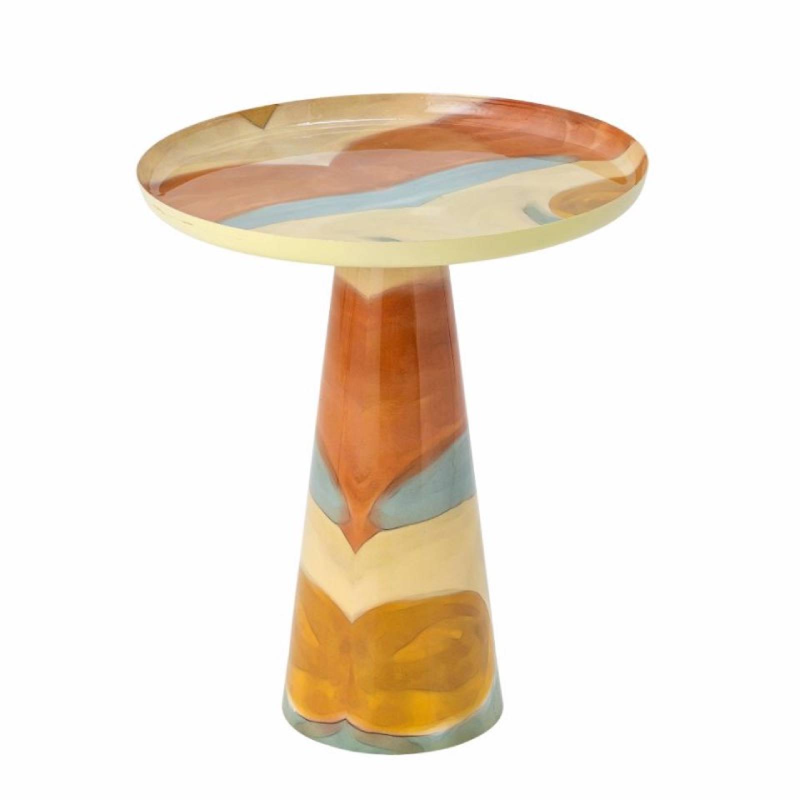 Grant Metal Multi Coloured Tapered Side Table