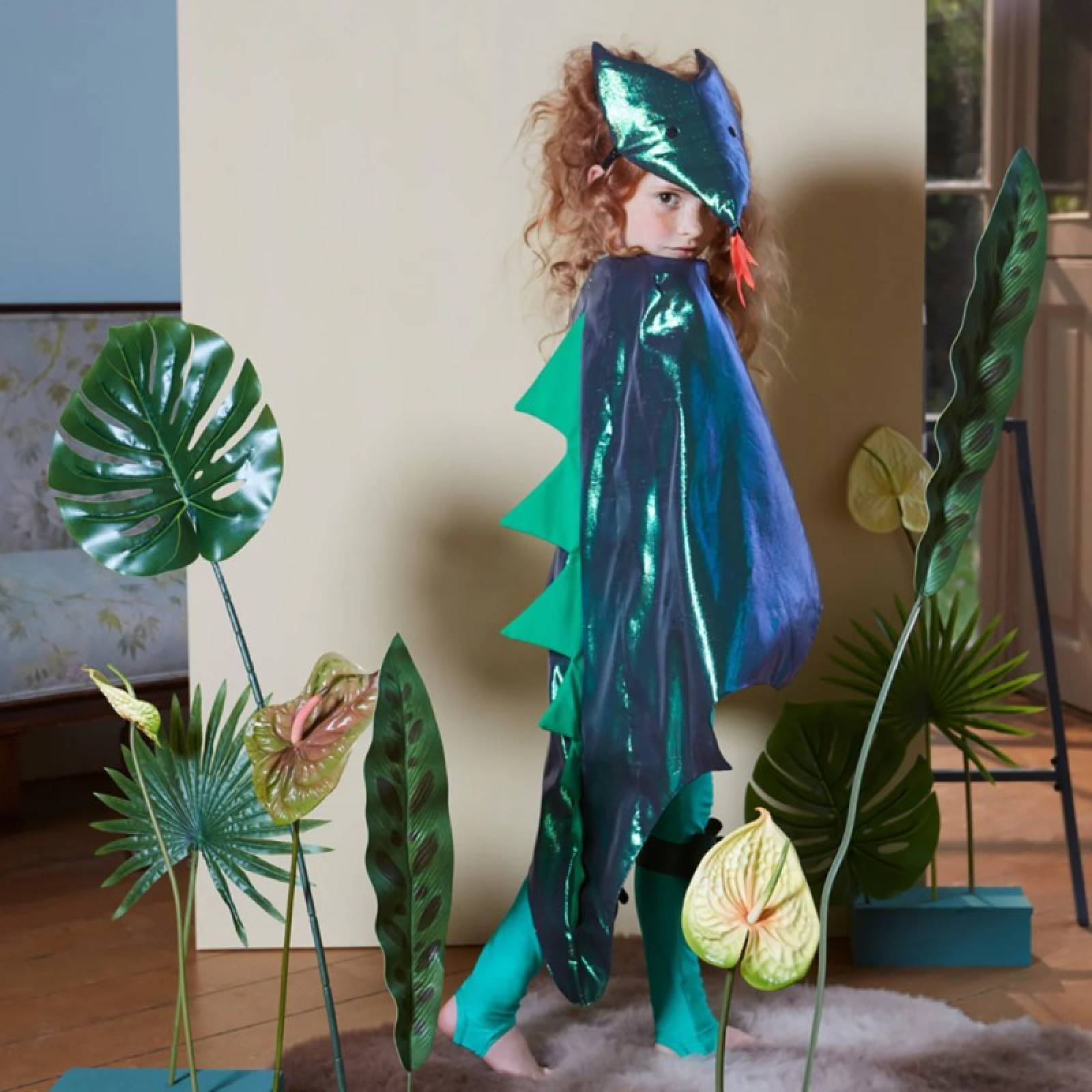 Green Dragon Fancy Dress Costume 3-6yrs