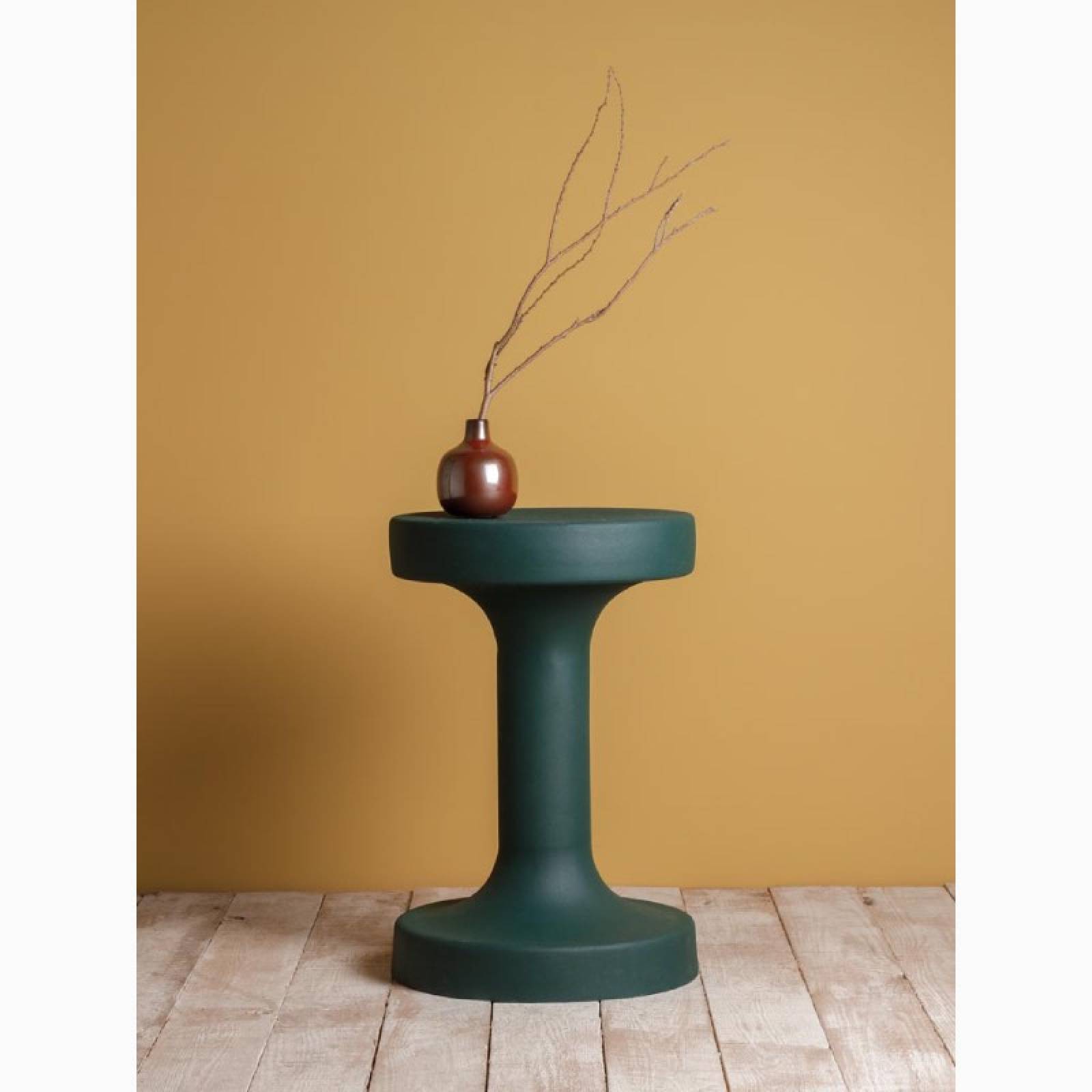 Green Metal Barbell Side Table thumbnails