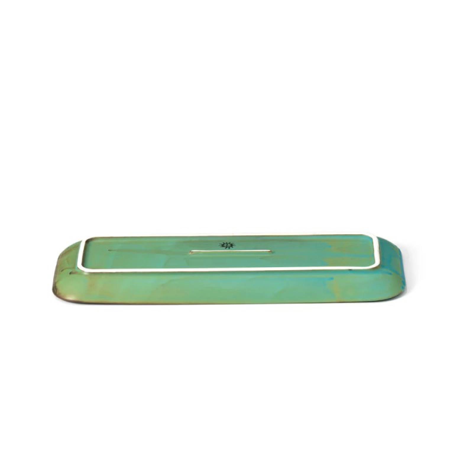 Green Woven Effect Long Stoneware Tray thumbnails