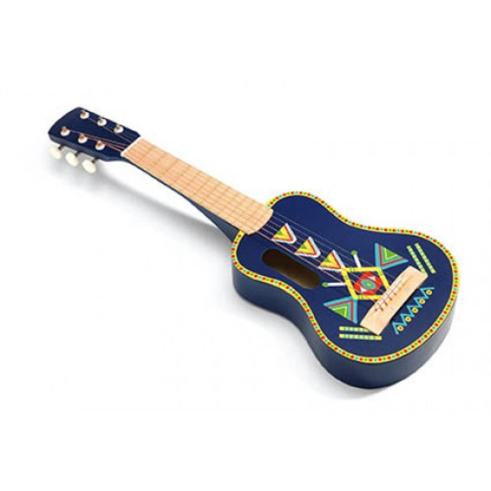 Animambo Blue Wooden Guitar By Djeco